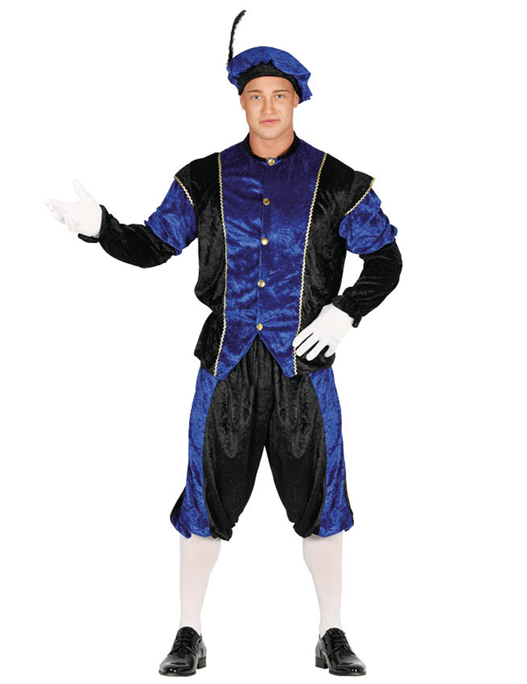 Déguisement Père fouettard bleu adulte