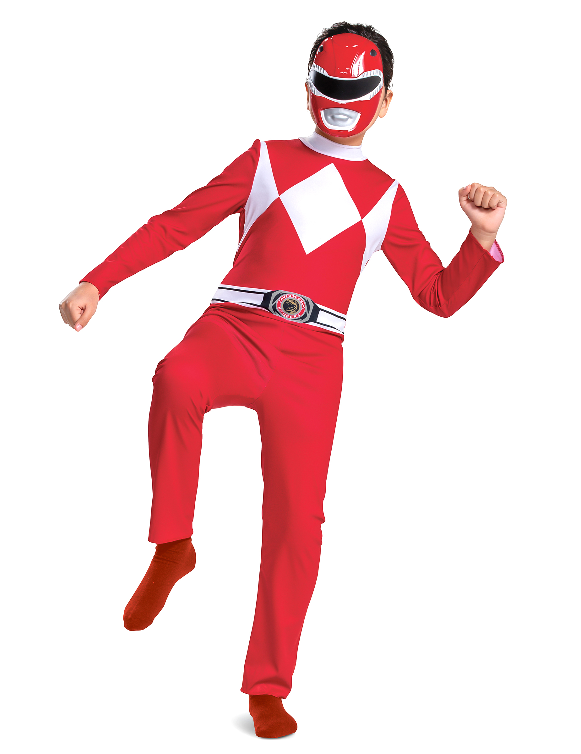 Déguisement Power Rangers rouge classique enfant
