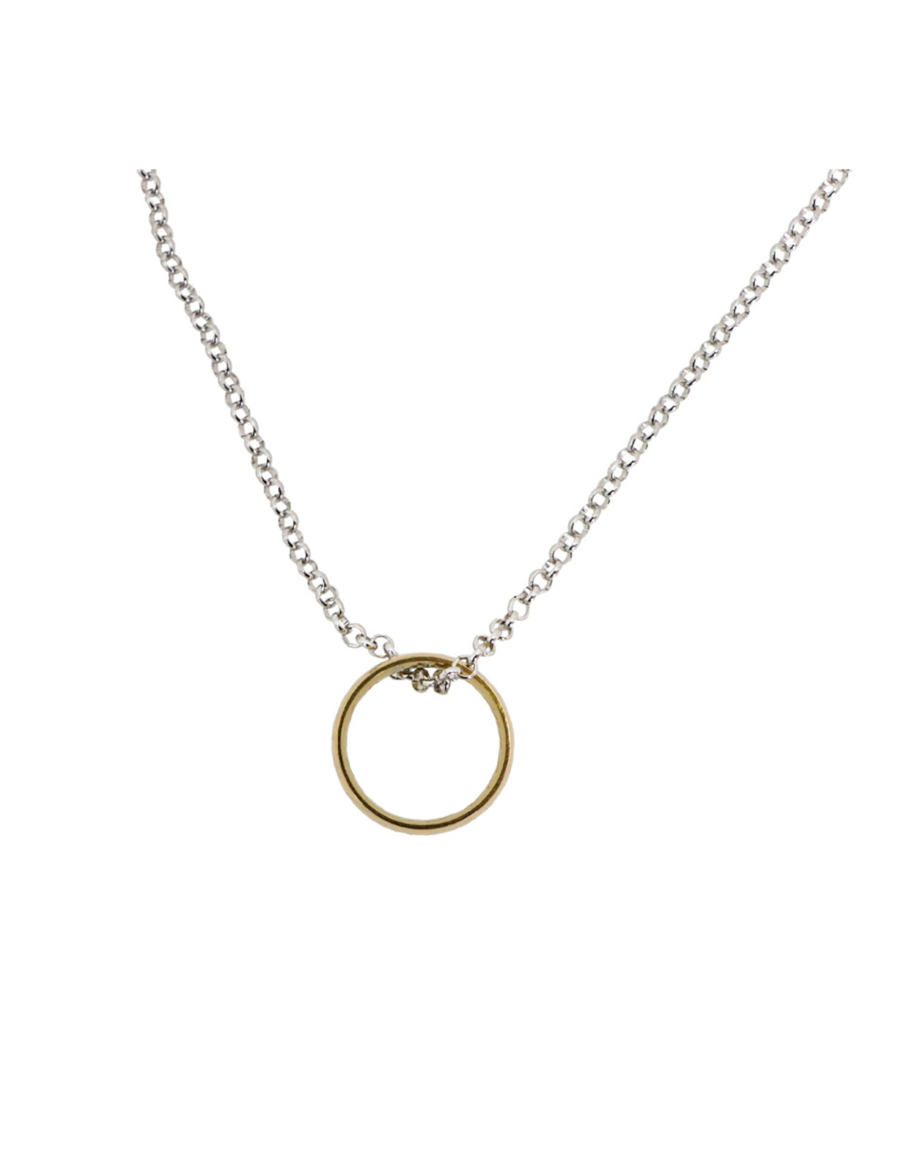 Collier anneau doré