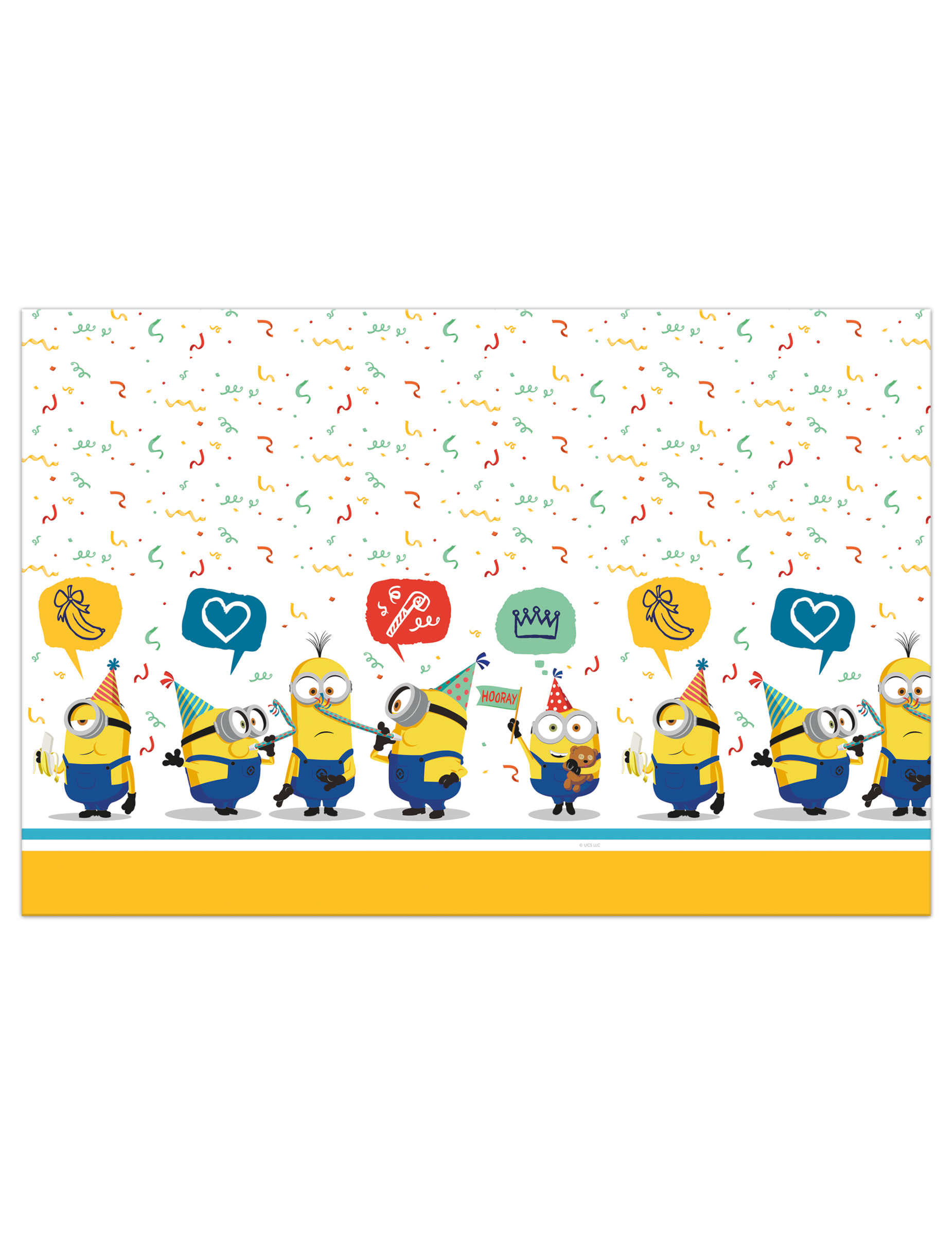 Nappe en plastique Minions 120 x 180 cm
