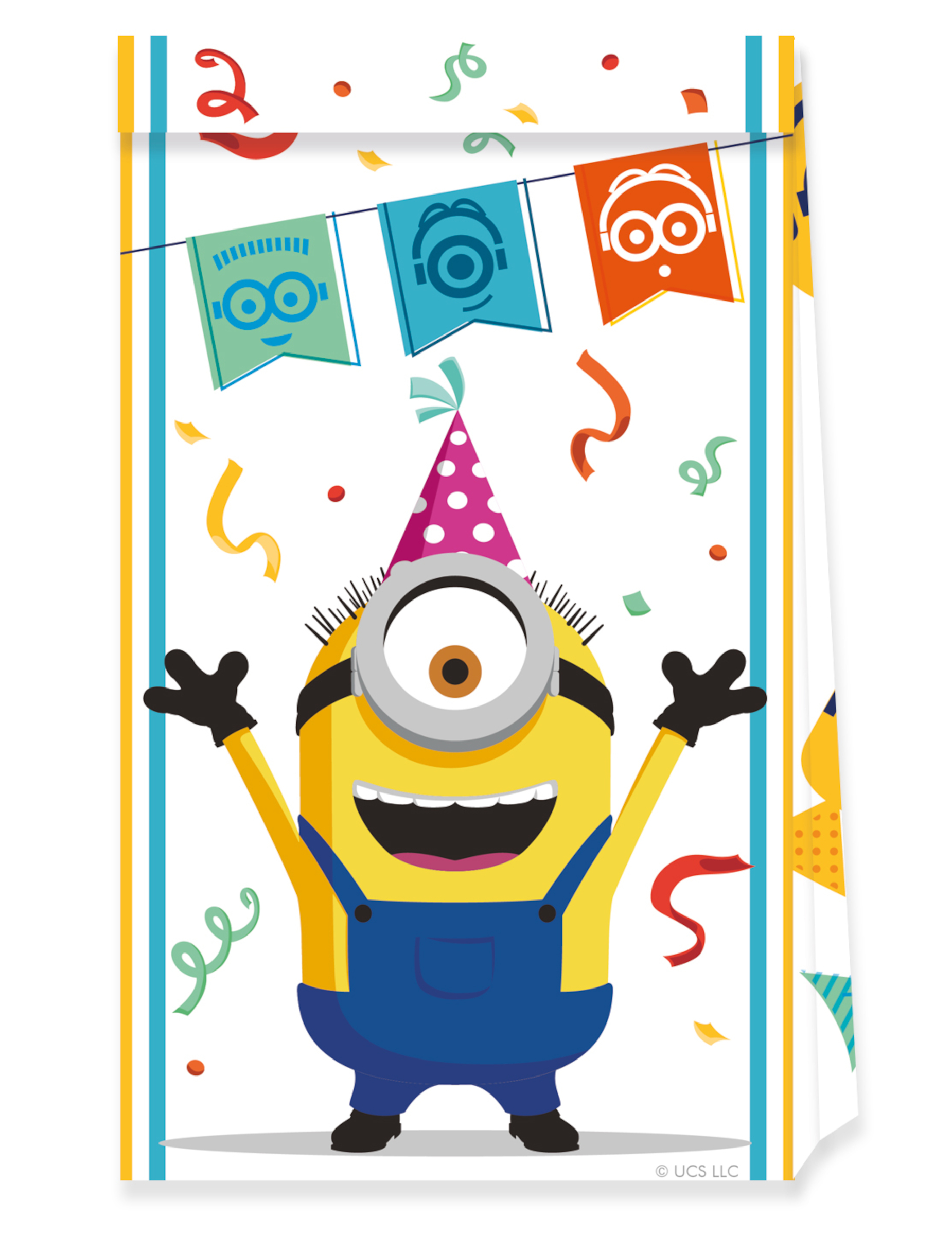 6 Sachets de fête Minions