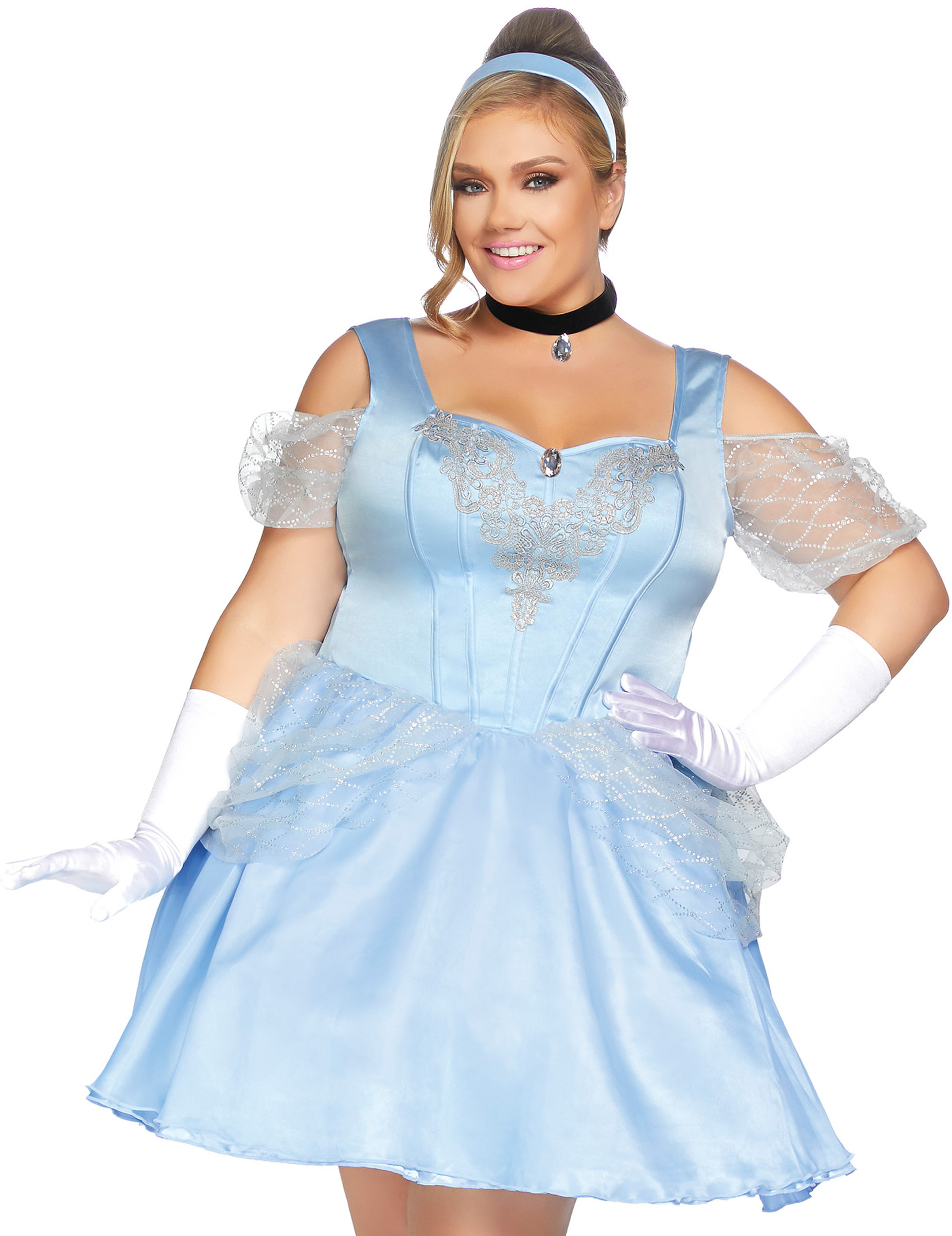Déguisement princesse bleue grande taille femme