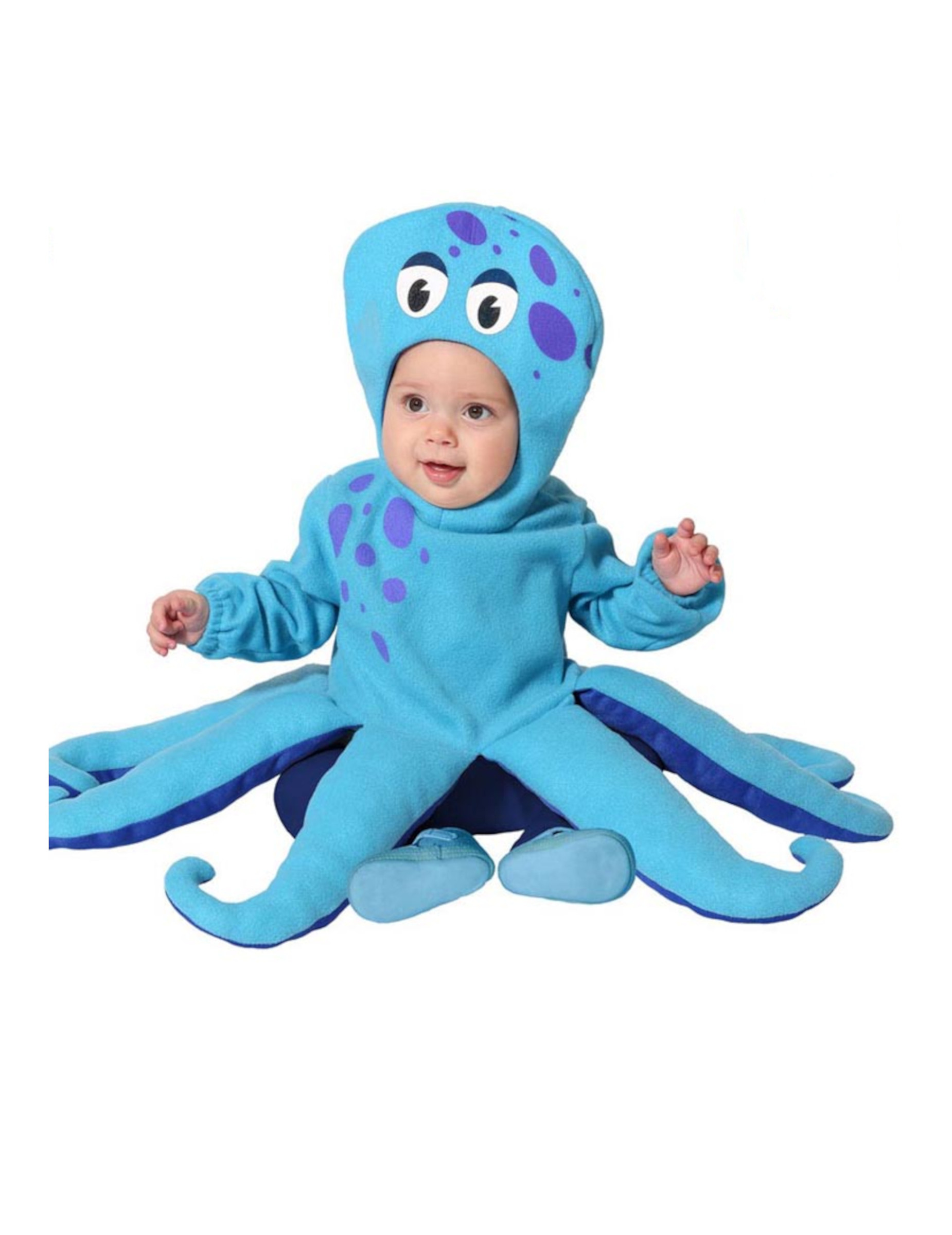 Déguisement petit poulpe bleu bébé