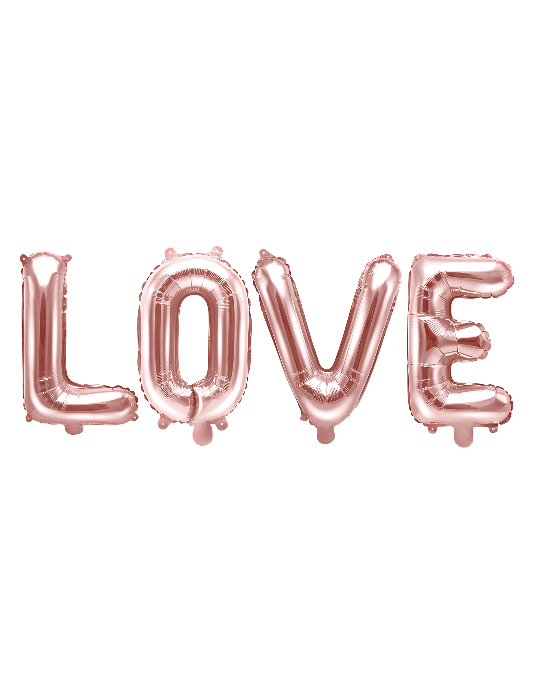 Ballon aluminium lettres LOVE rose gold 140 x 35 cm