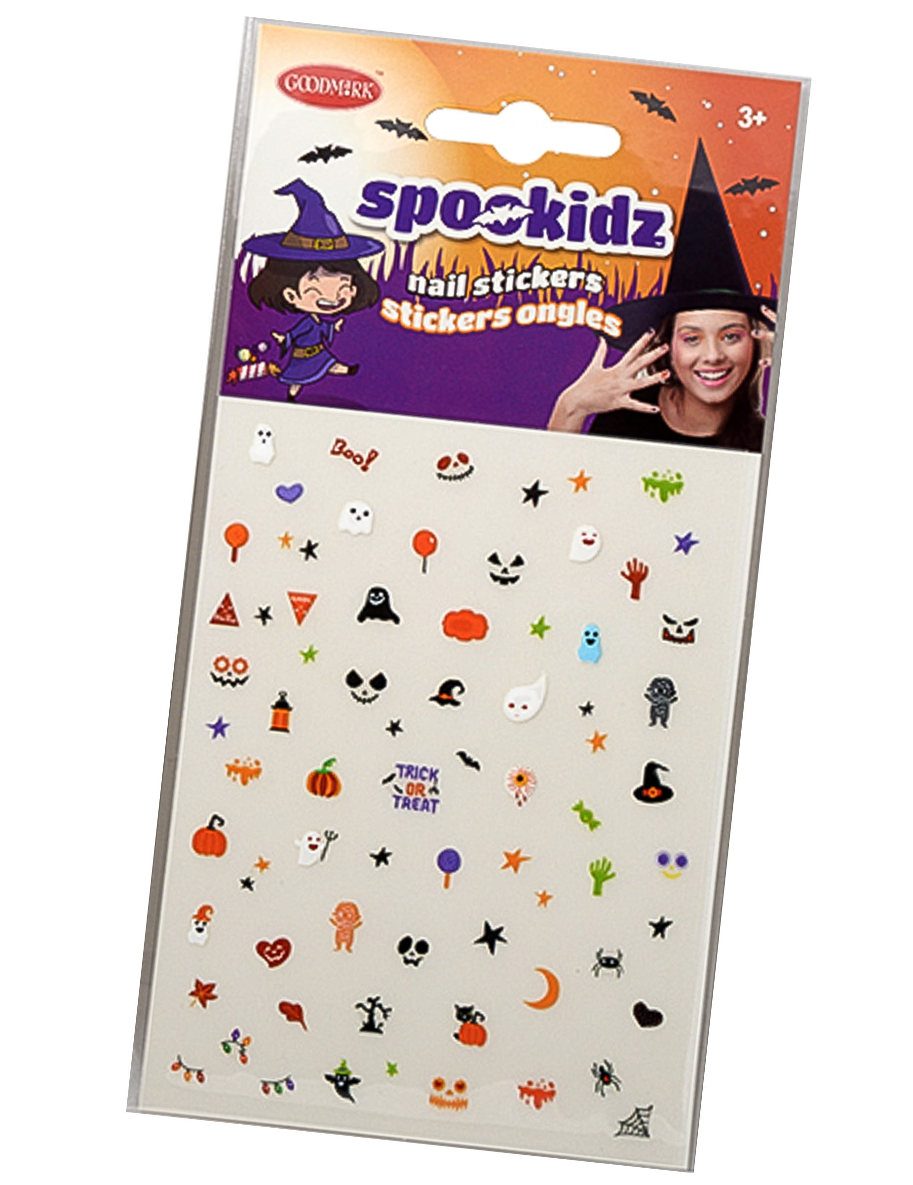 Stickers d'Halloween pour ongles enfant
