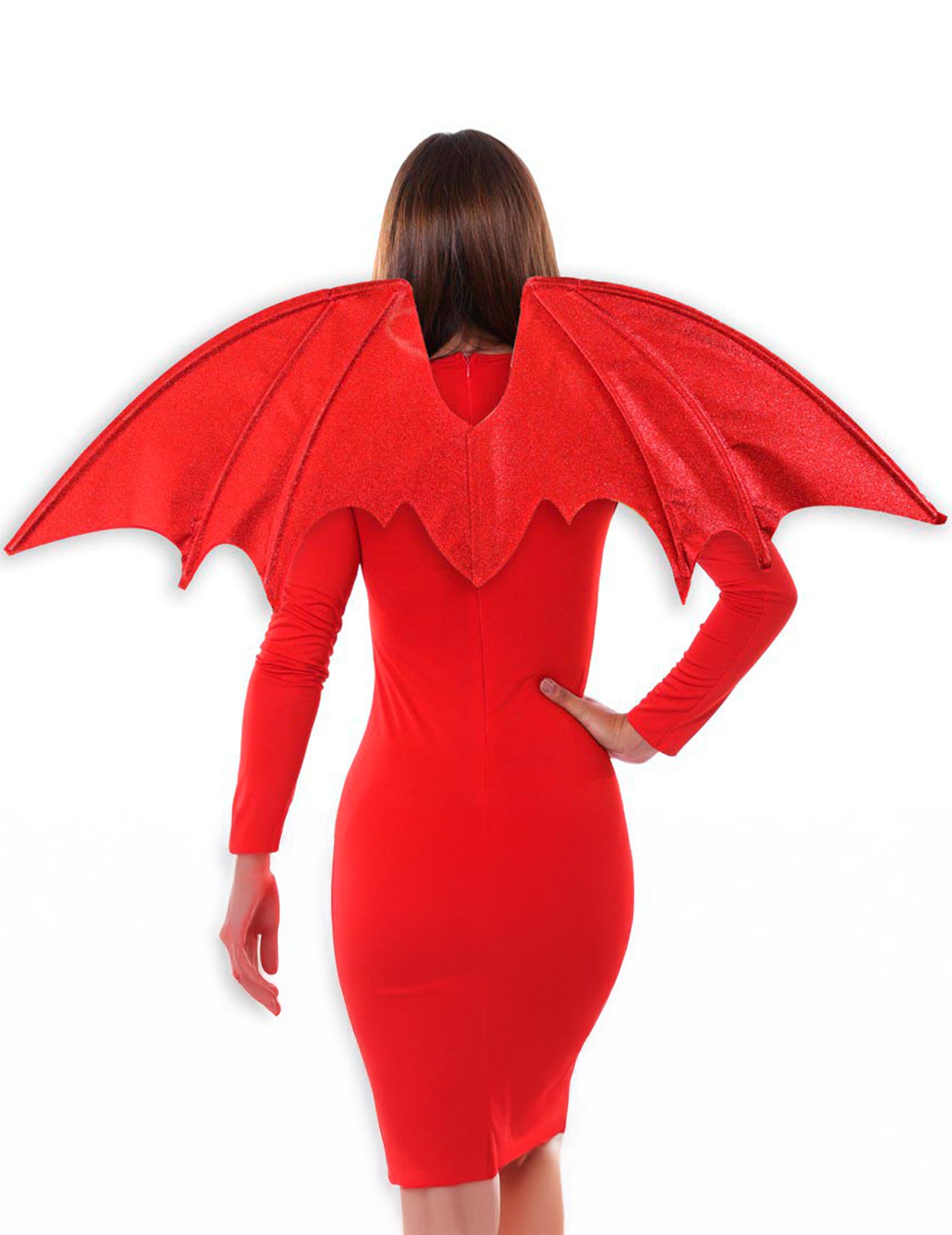 Ailes de démon rouge adulte