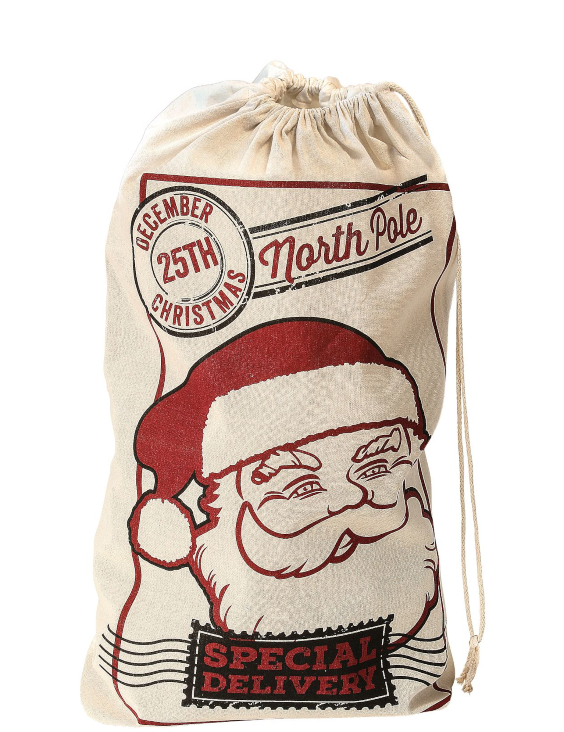 Hotte de Noël en jute 50 x 80 cm