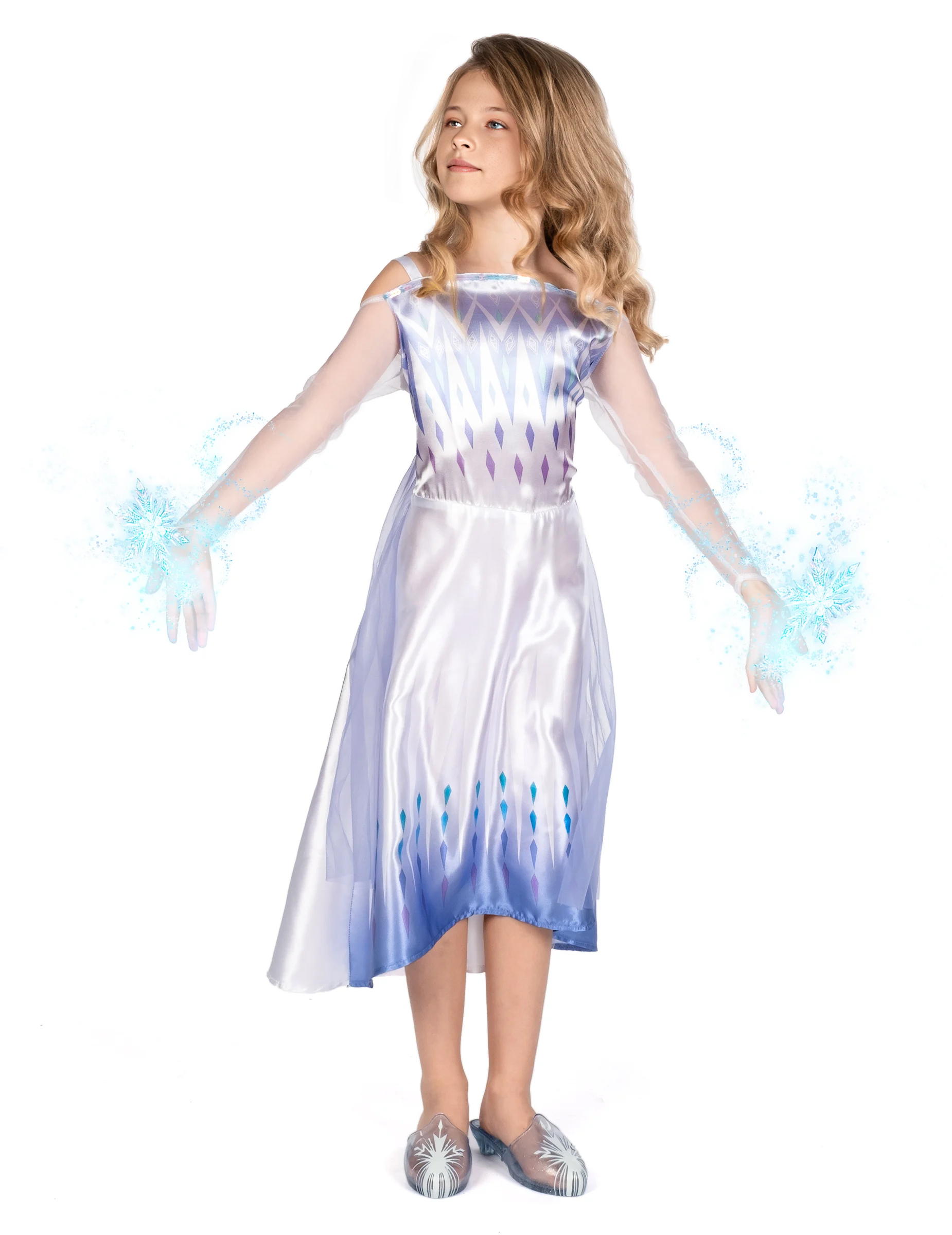 Déguisement classique blanc Elsa la reine des neiges 2 fille