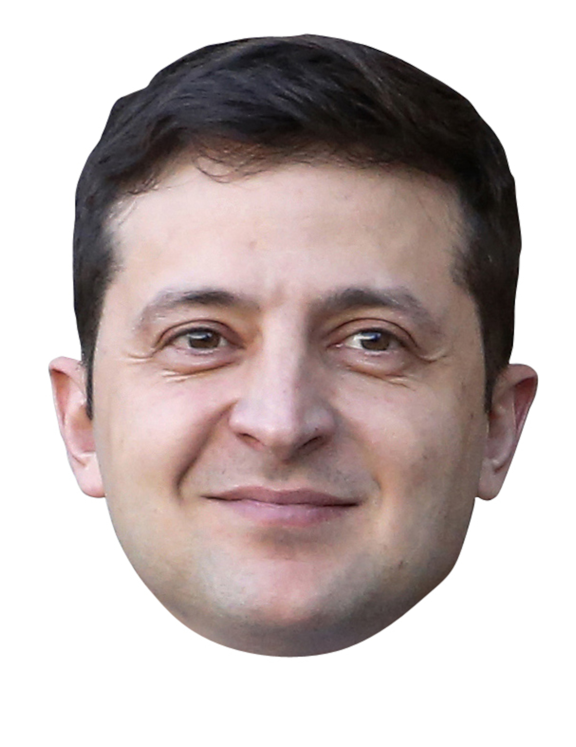 Masque en carton Volodymyr Zelensky adulte