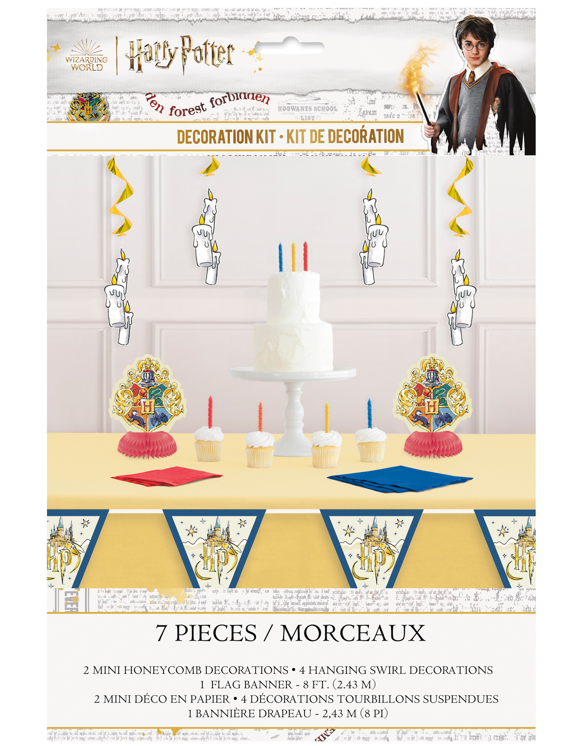 Kit décorations 7 pièces Harry Potter
