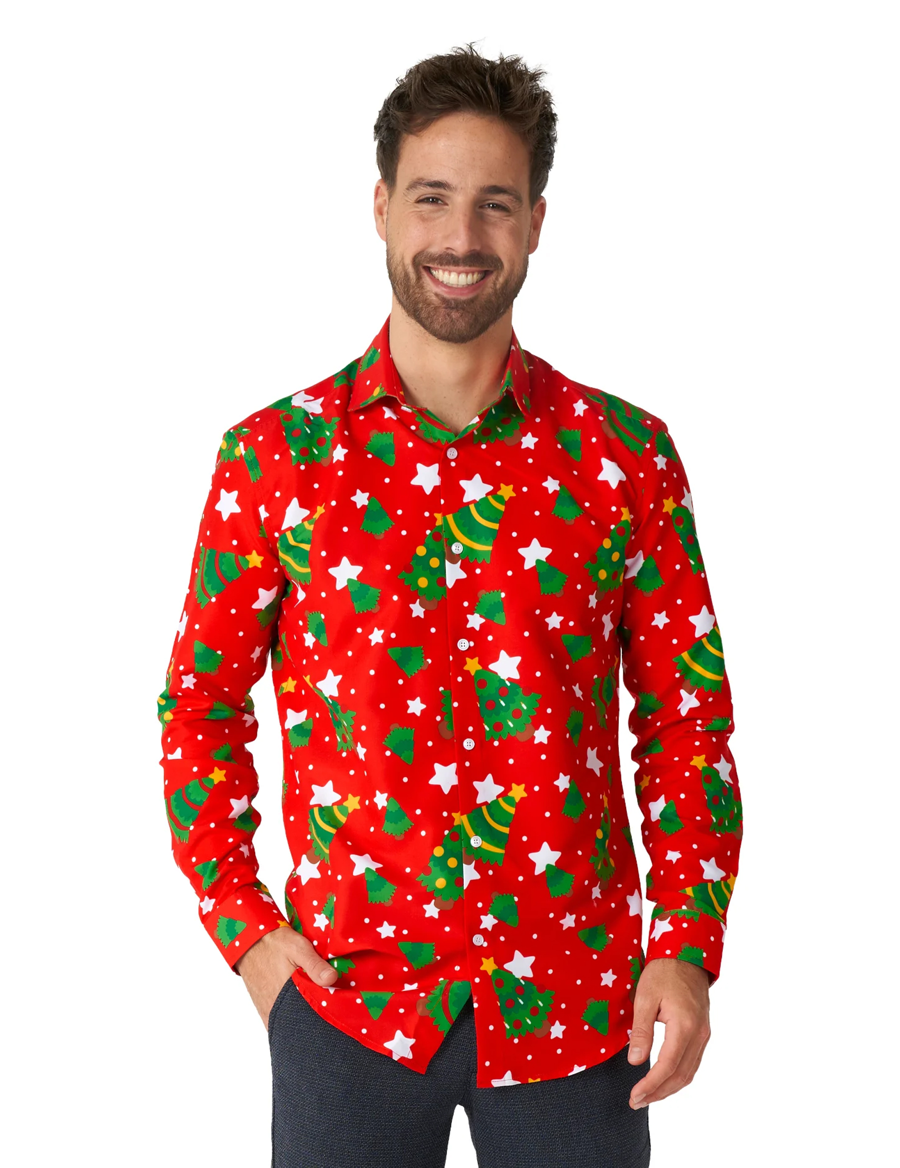 Chemise de Noël rouge à motifs Suitmeister adulte