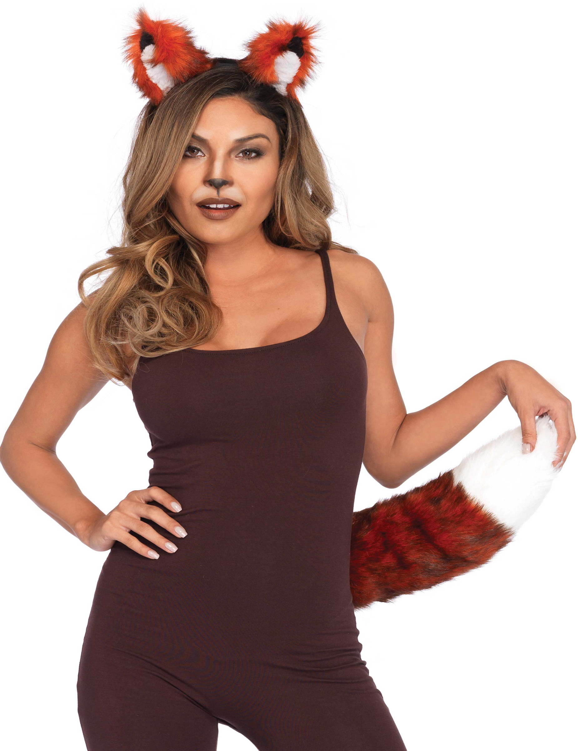 Kit accessoires panda roux femme