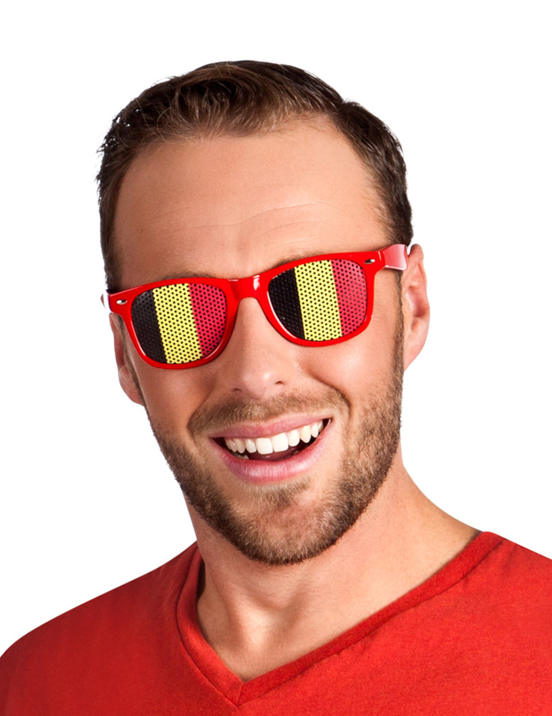 Lunettes supporter Belgique adulte