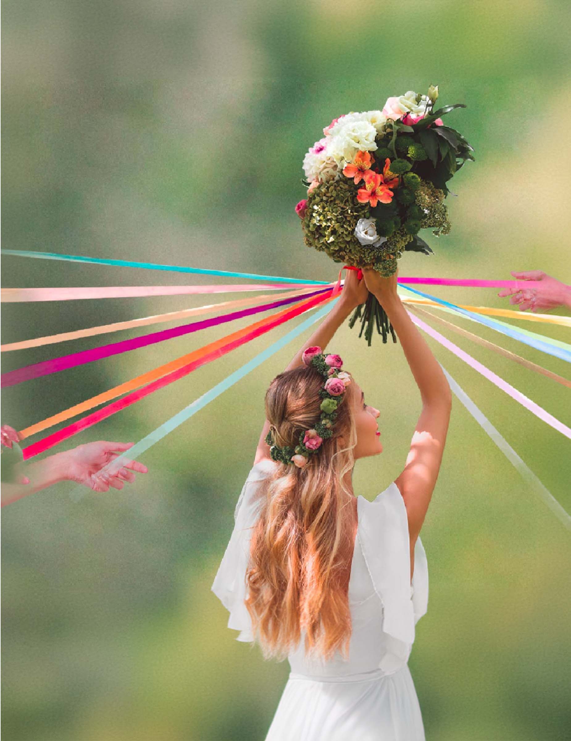 Jeu des rubans pour mariage