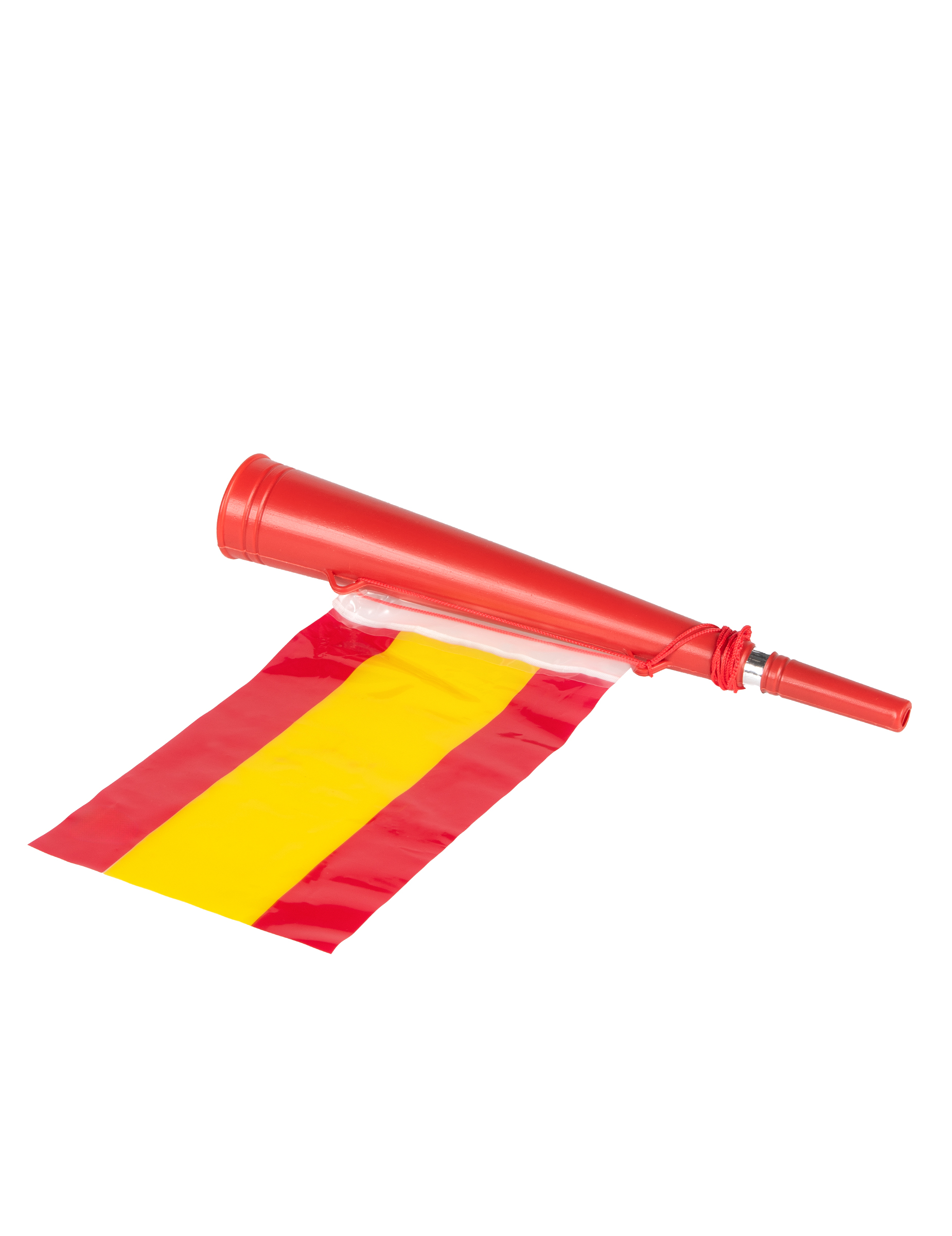 Trompette football avec drapeau supporter Espagne