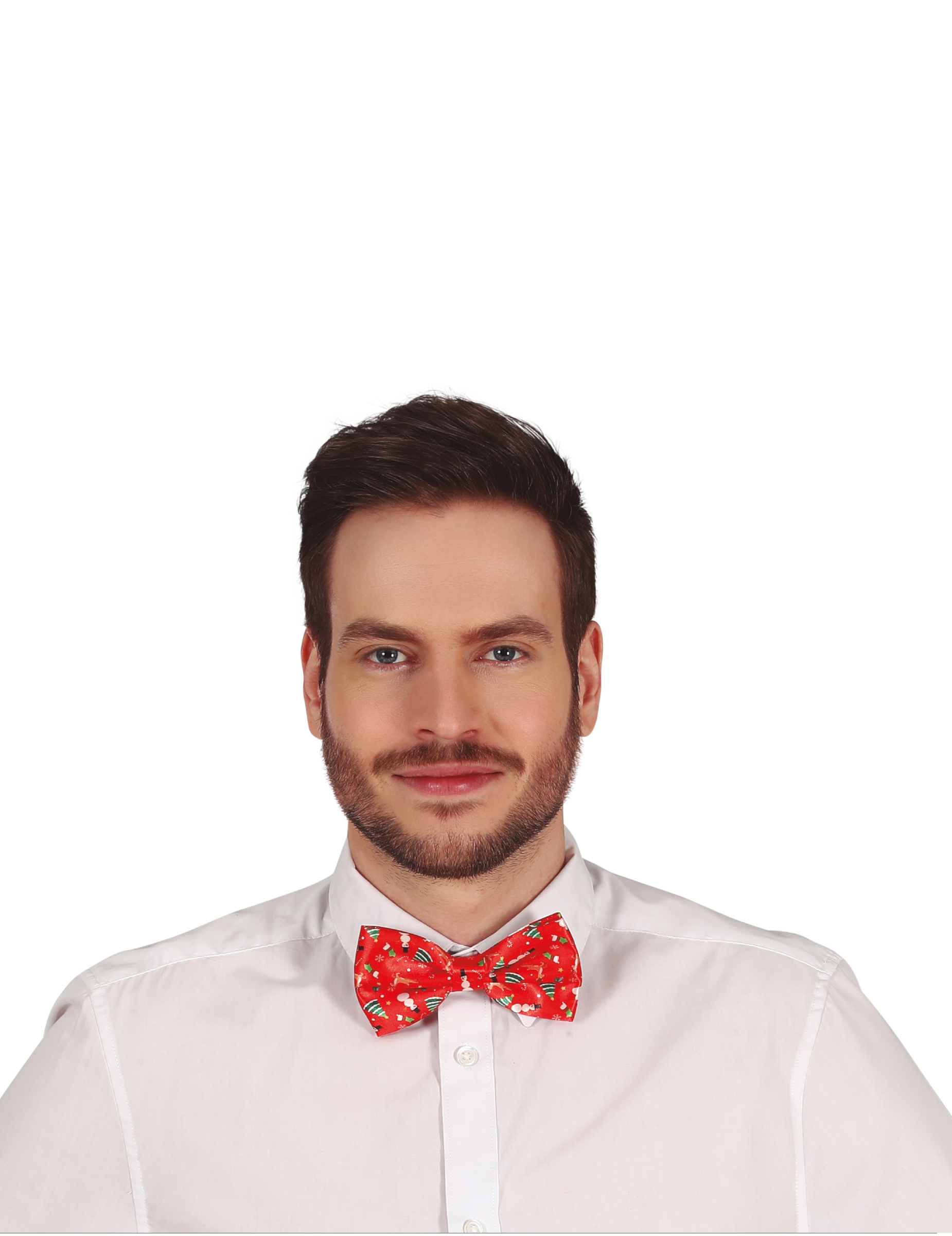 N ud papillon de Noël rouge adulte