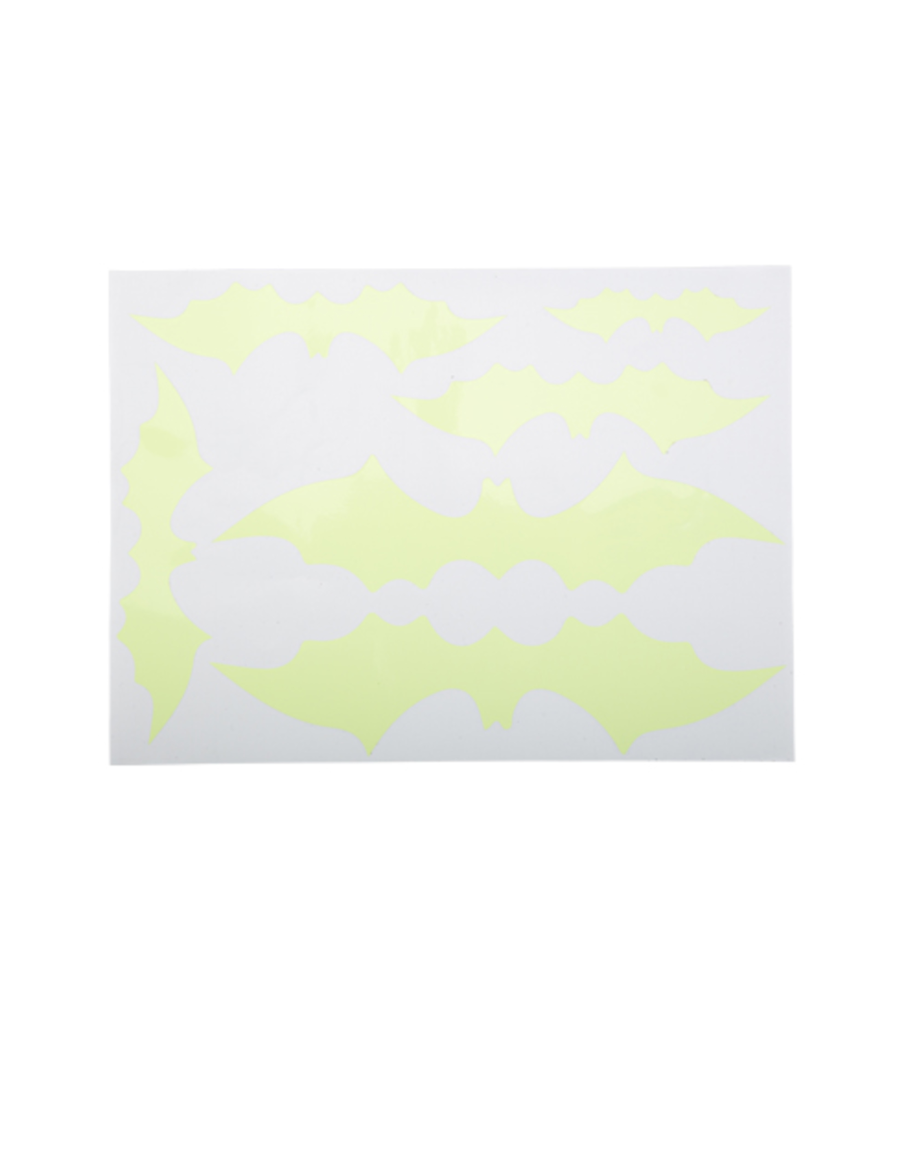 Stickers de chauve-souris phosphorescents 2,5 à 6 cm