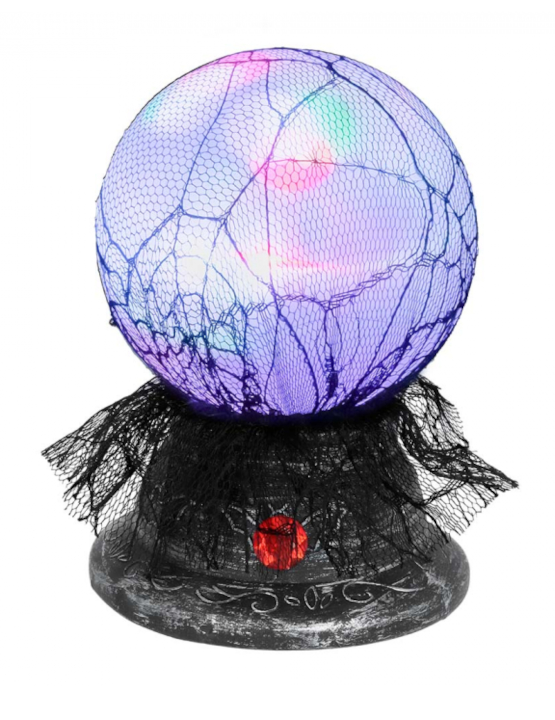 Boule de cristal lumineuse et sonore 19 x 13 cm