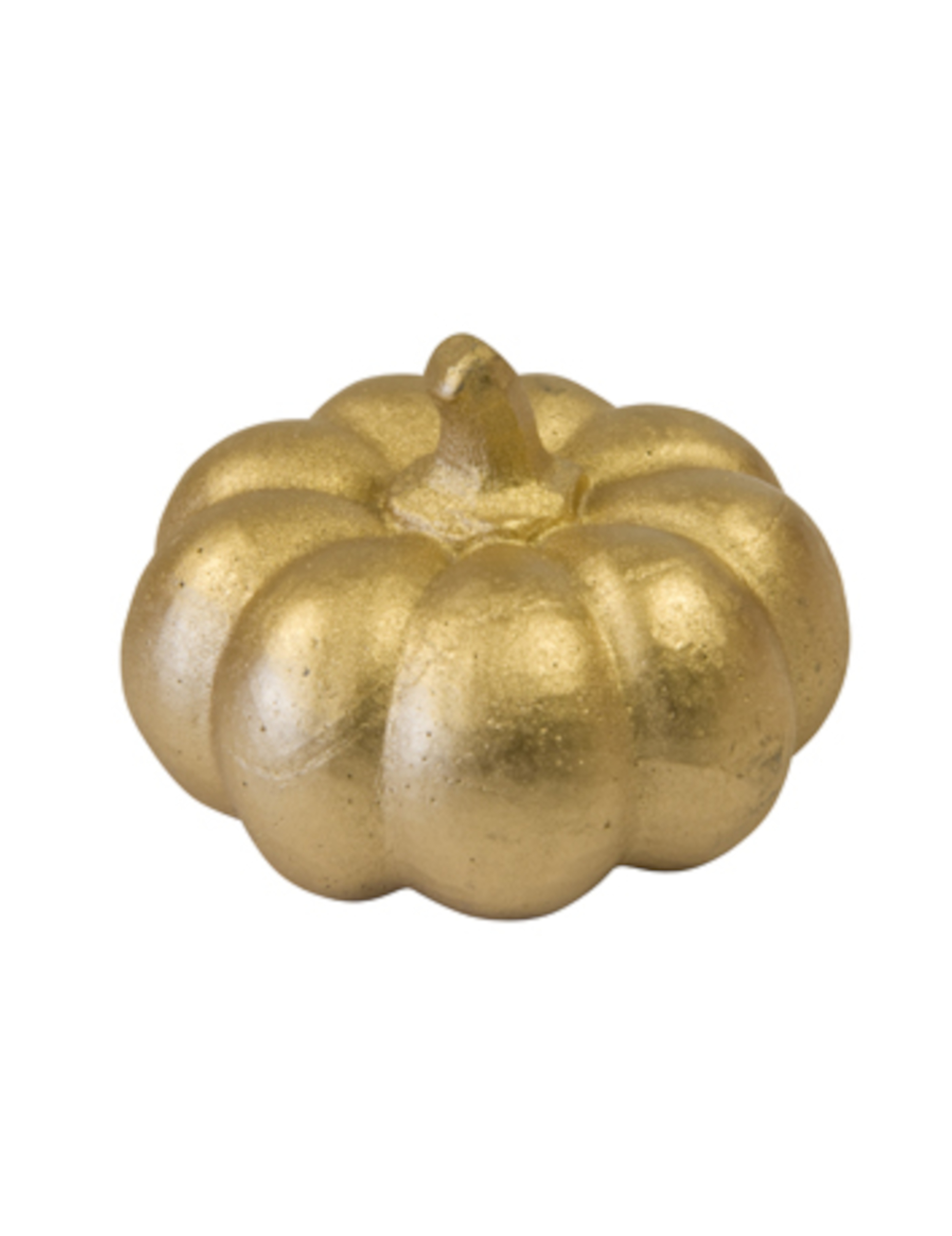 Citrouille en résine dorée 6,5 cm