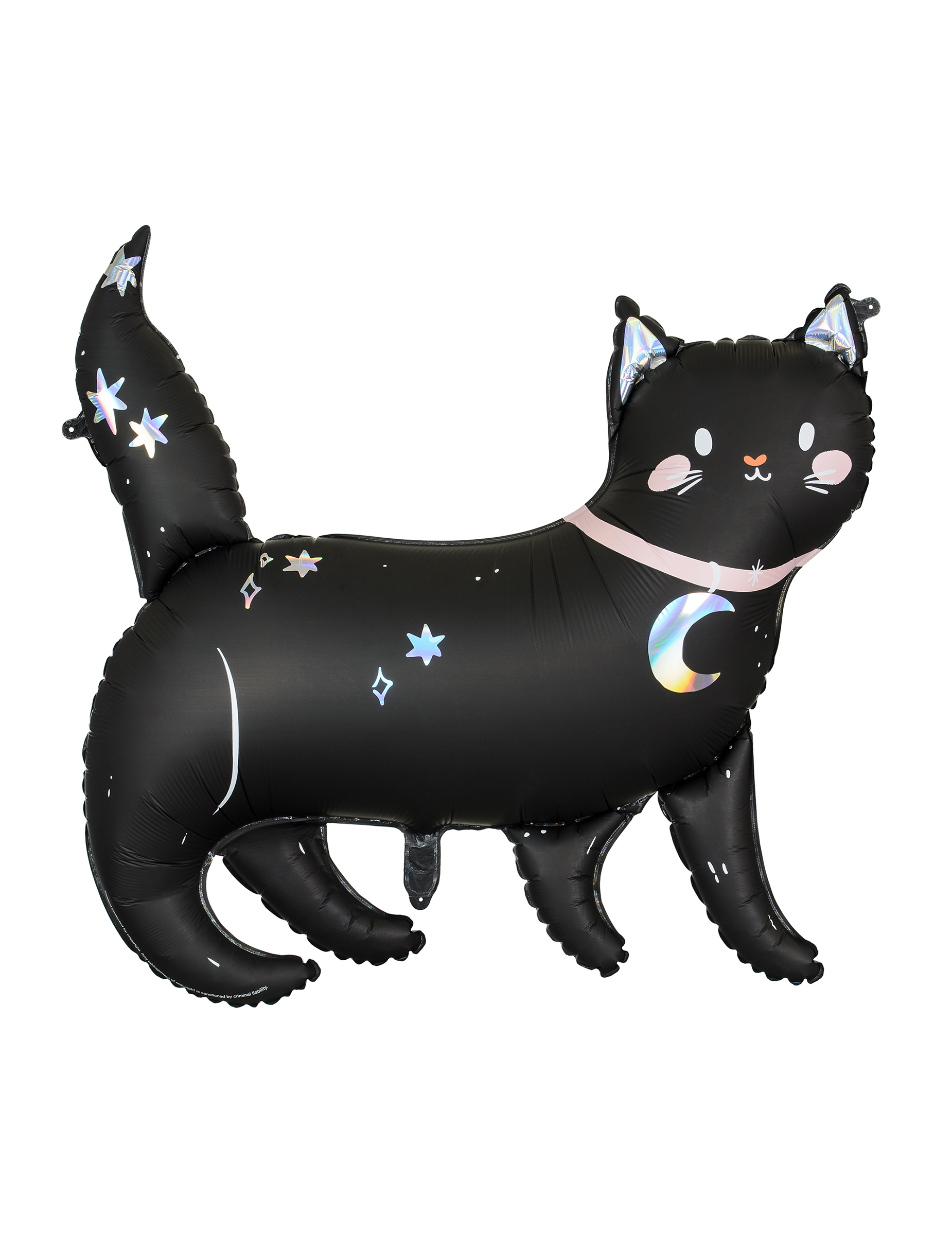Ballon aluminium chat noir Halloween 96 x 95 cm