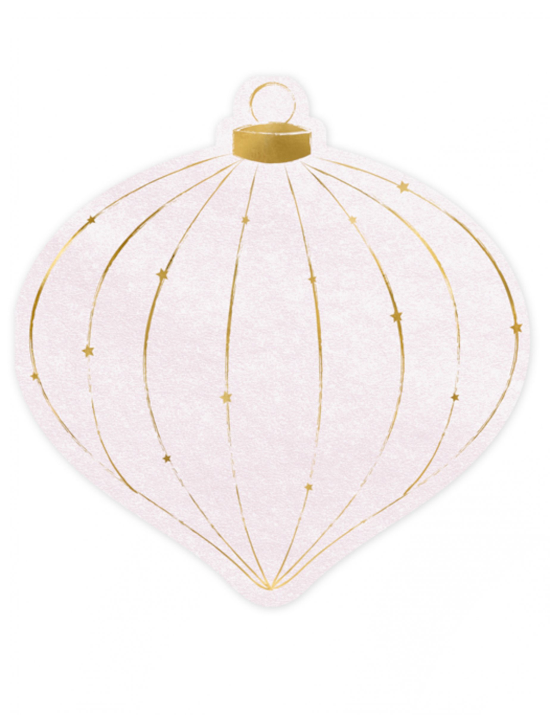 20 Petites serviettes boules de Noël 12 x 12 cm