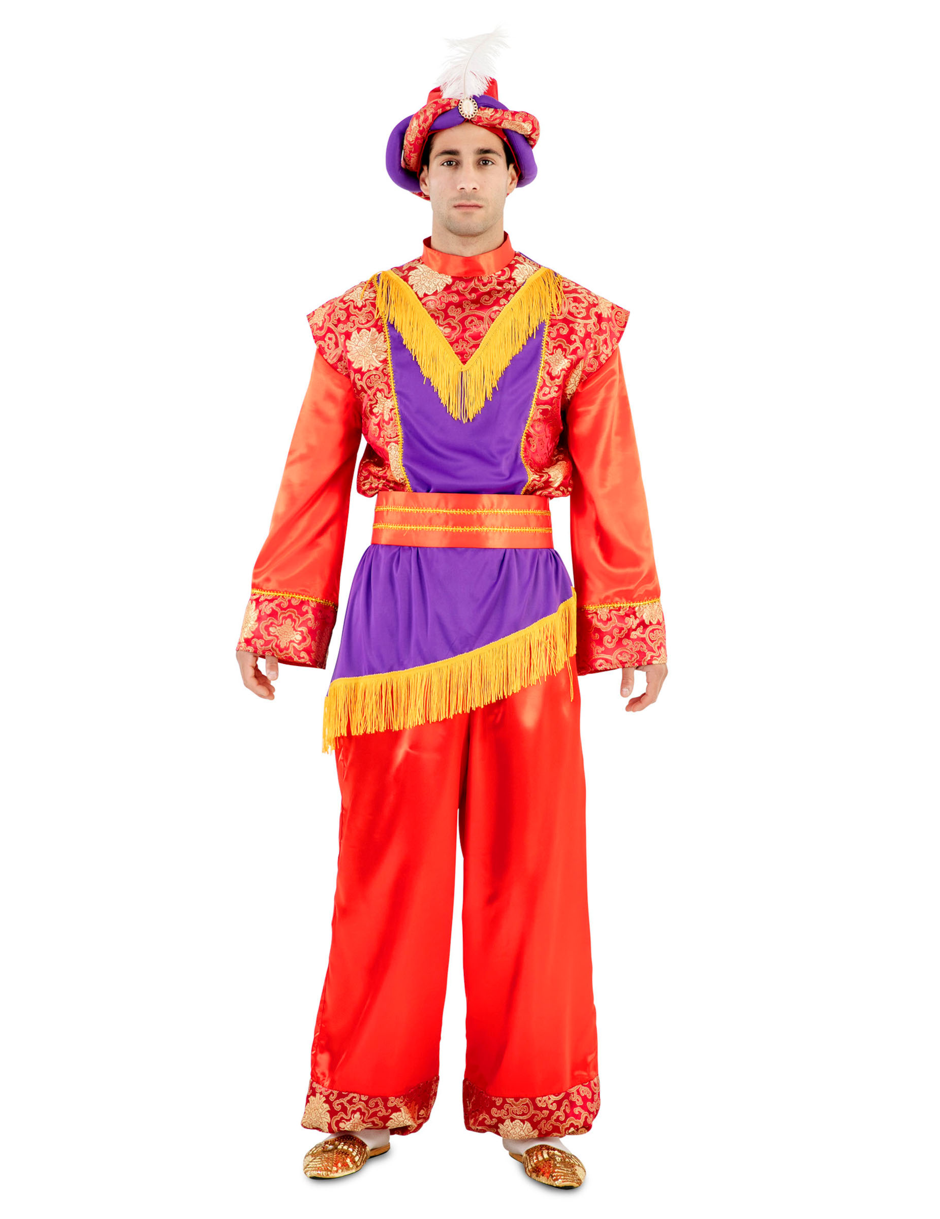 Déguisement Roi Mage sultan rouge adulte
