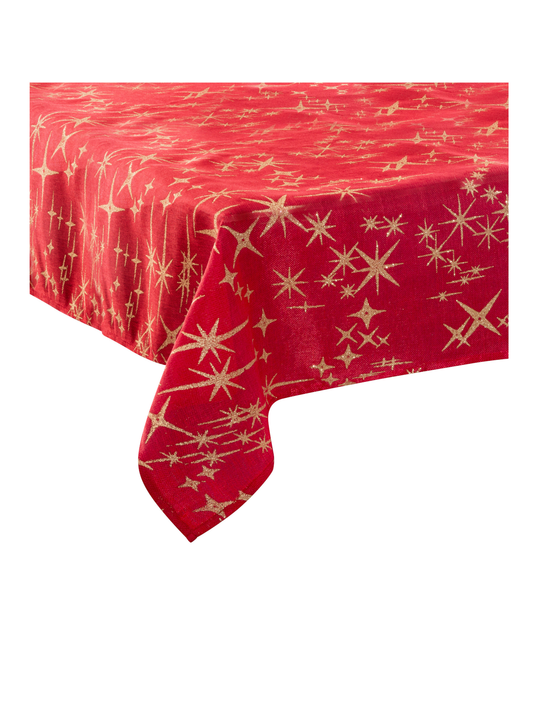 Nappe rouge et or 140 x 240 cm