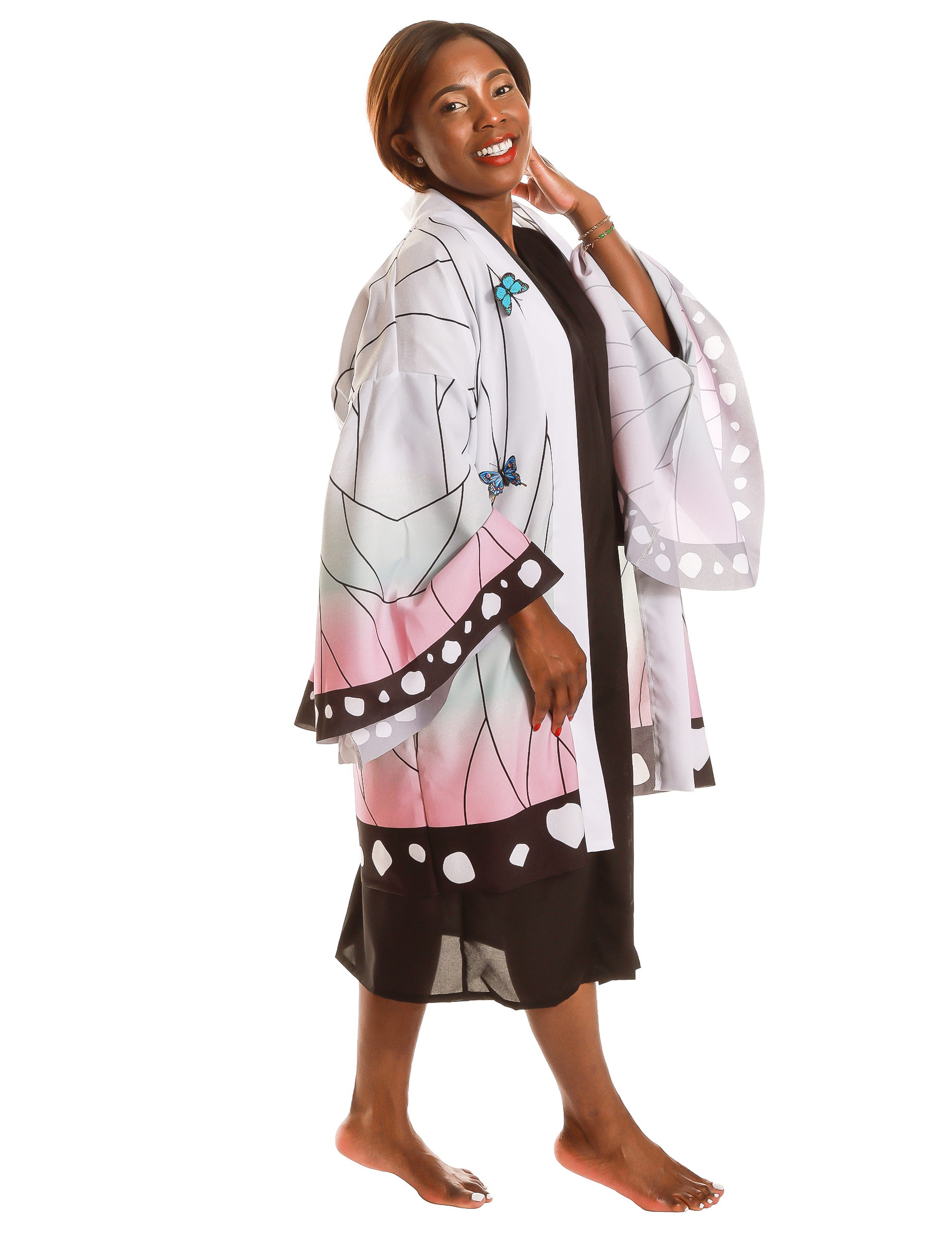 Déguisement kimono manga papillon adulte
