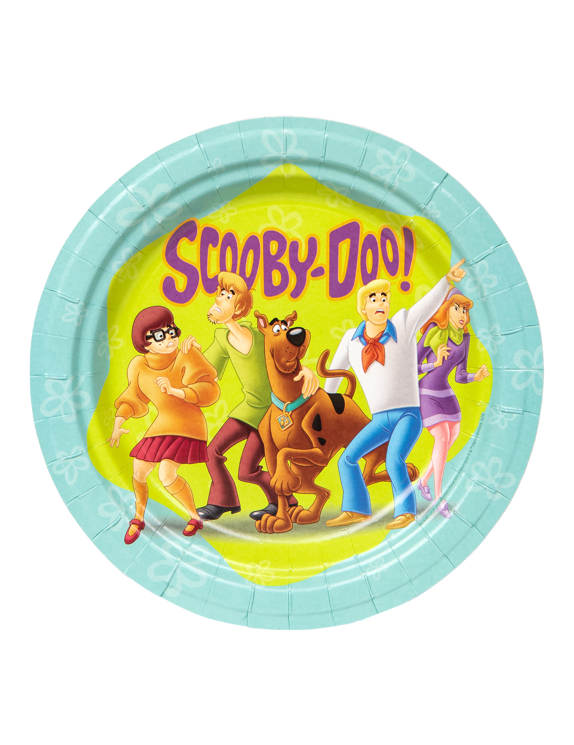8 Assiettes en carton Scooby-Doo 23 cm
