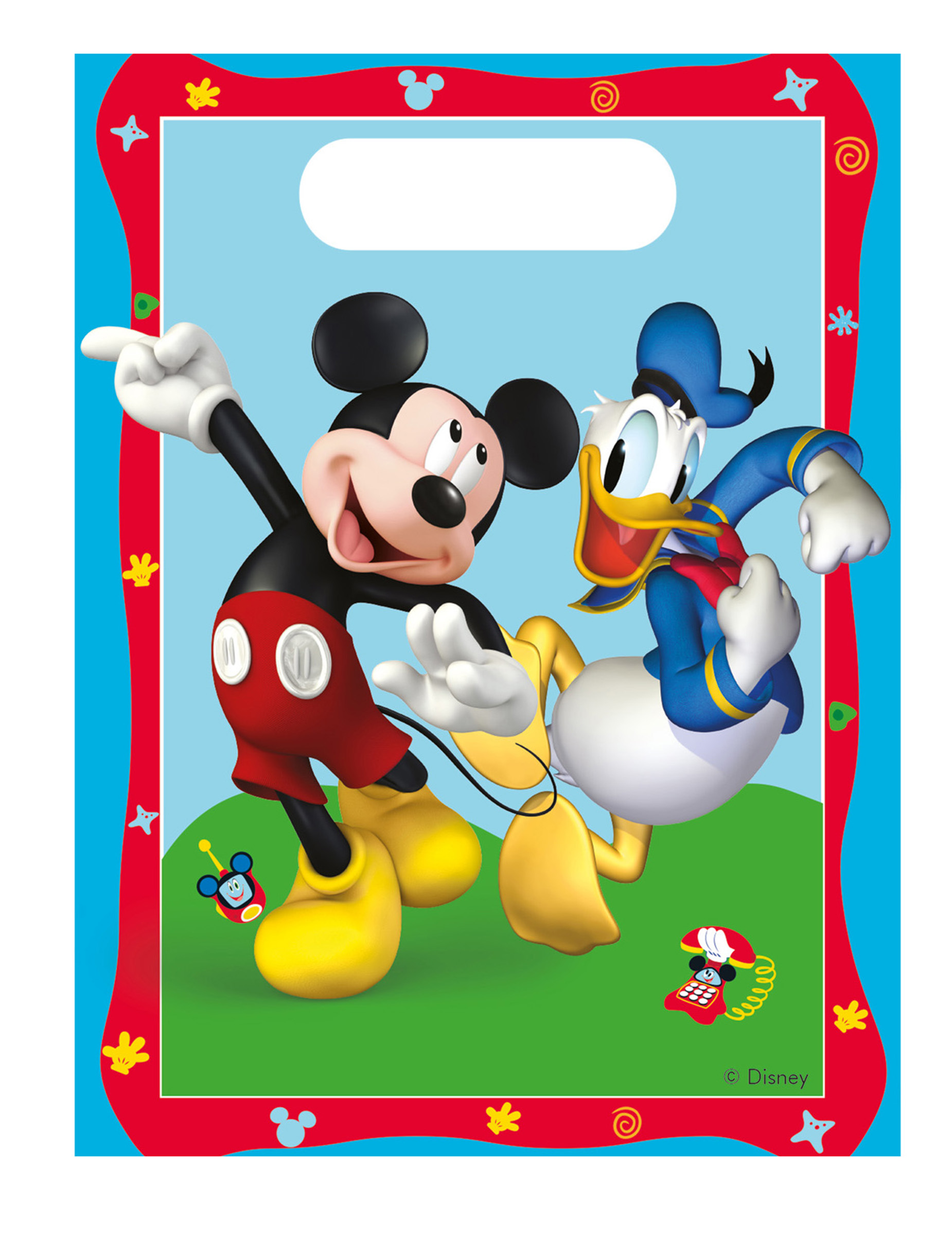 6 sacs plastique Mickey Mouse