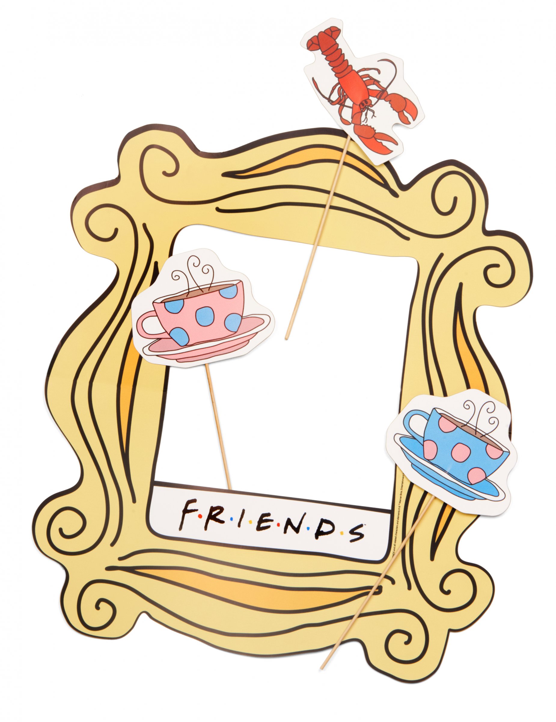 Kit Photobooth avec cadre Friends 40x46cm 3 pièces