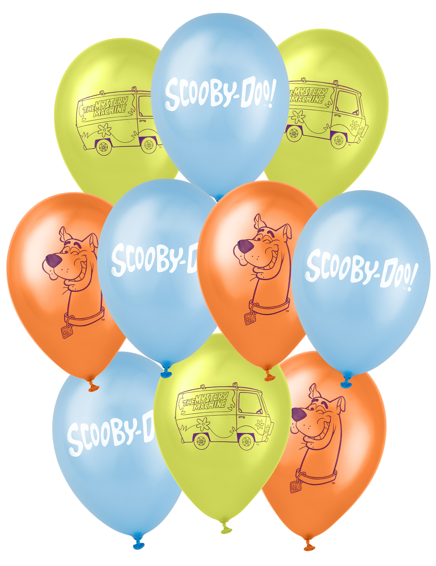 10 Ballons latex Scooby-Doo 25 x 32 cm