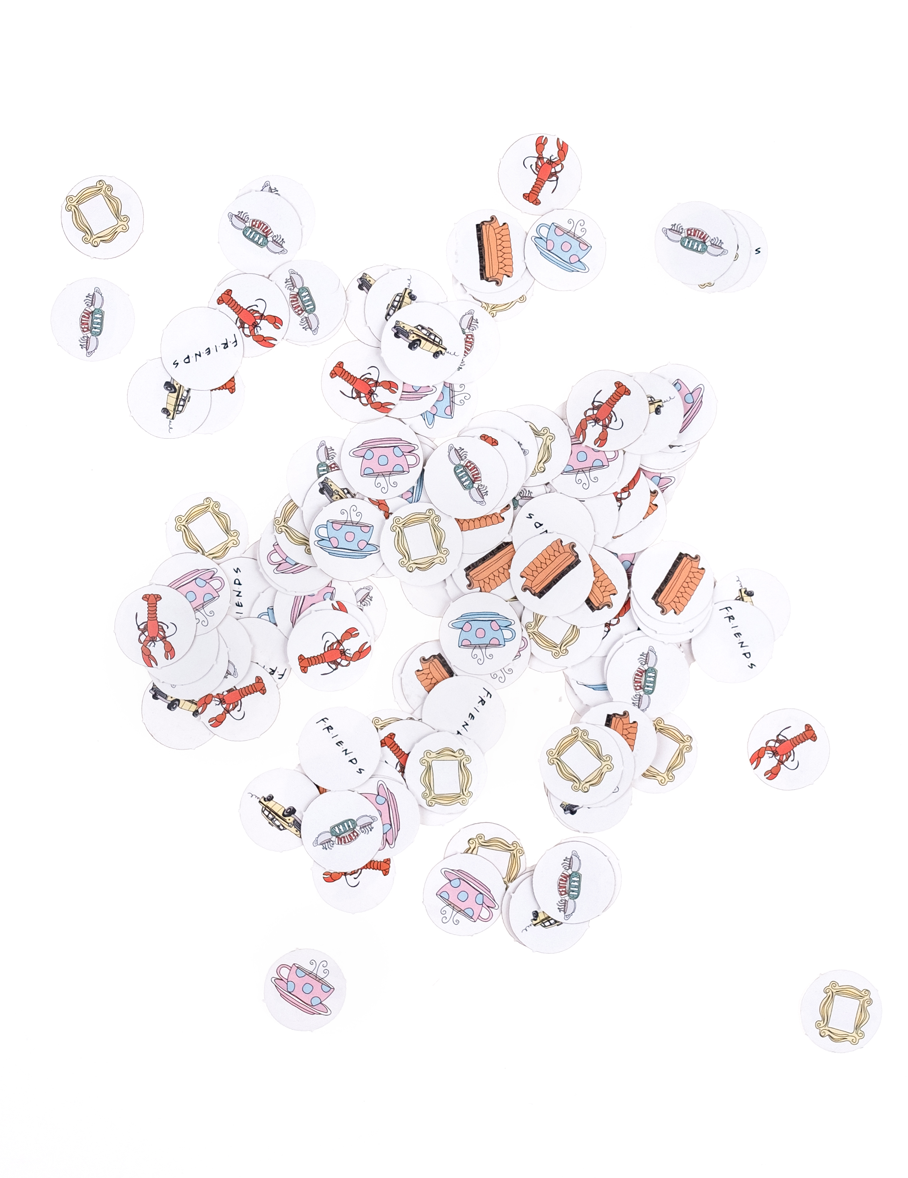 160 Confettis Friends 2cm