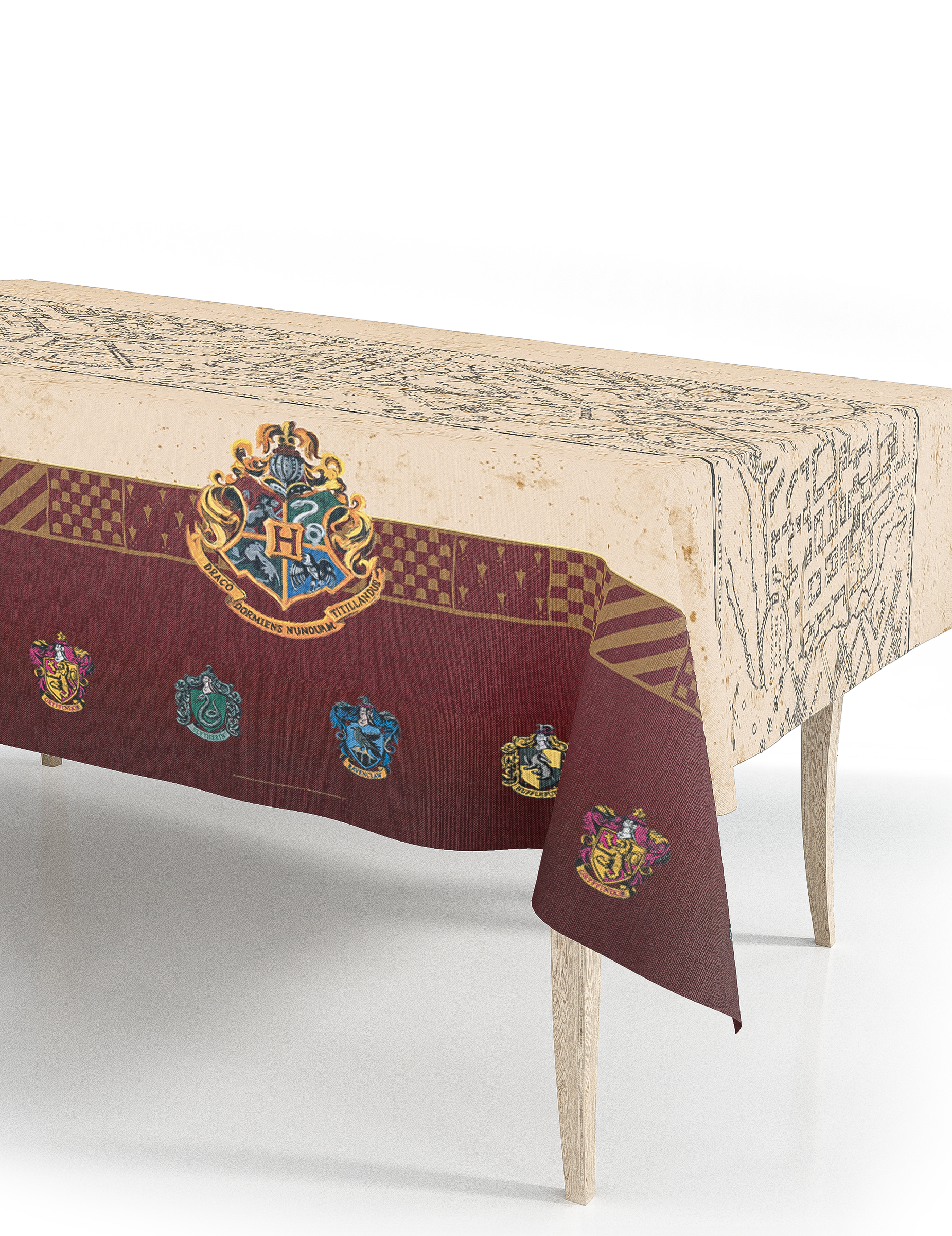 Nappe en papier carte du maraudeur 120x180 cm Harry Potter
