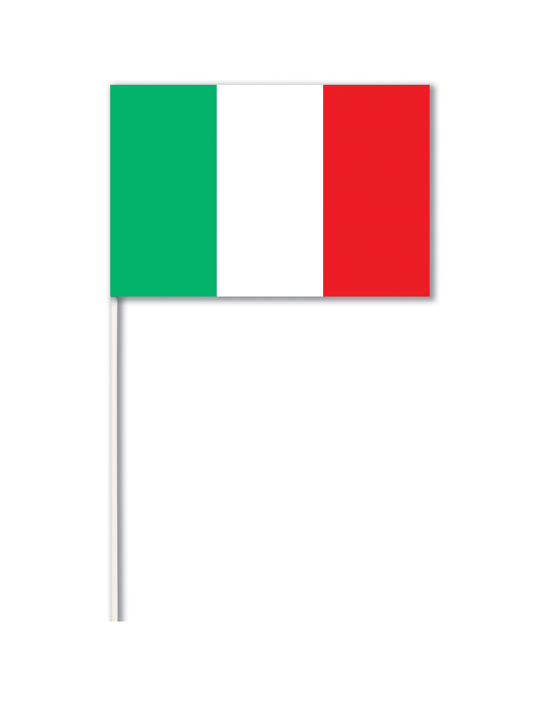 Drapeau papier Italie 14 x 21 cm