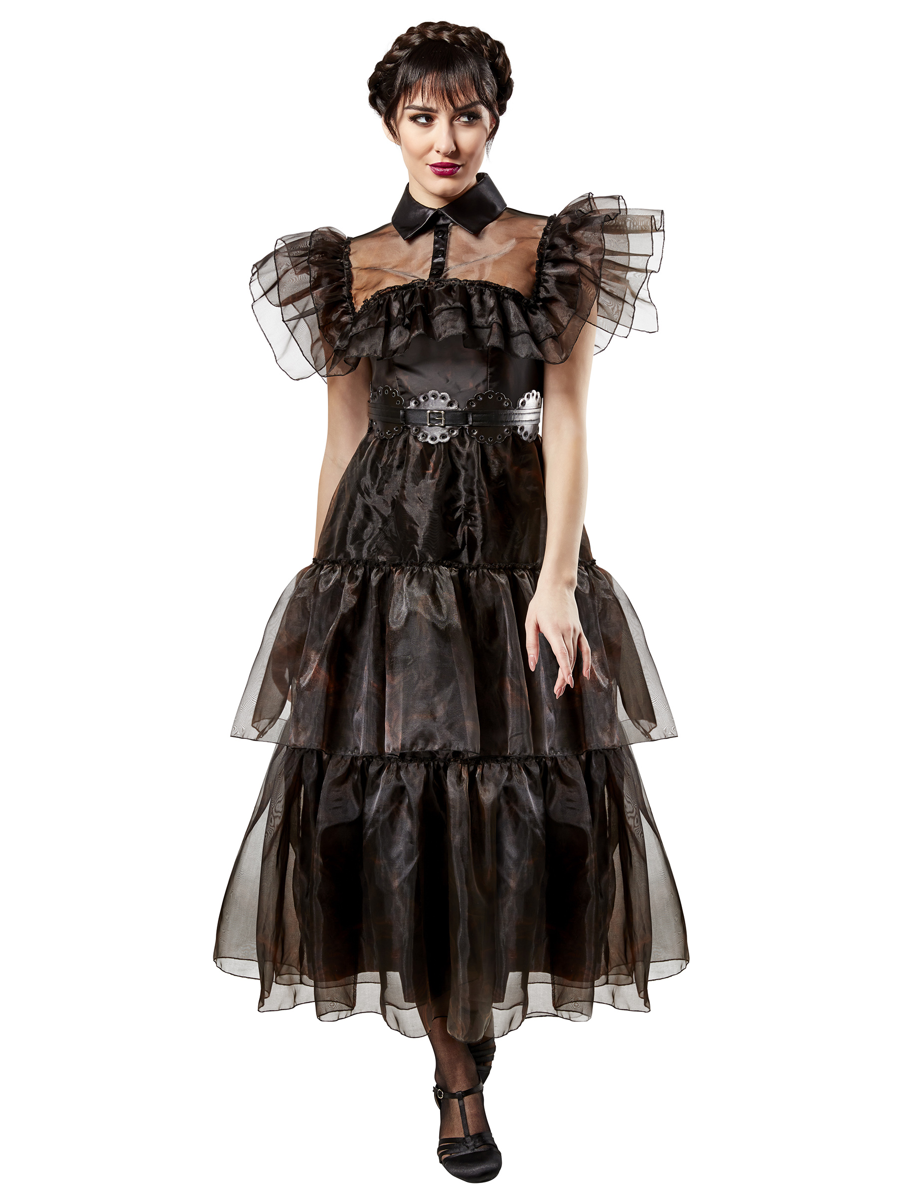 Déguisement robe de bal Mercredi Addams femme