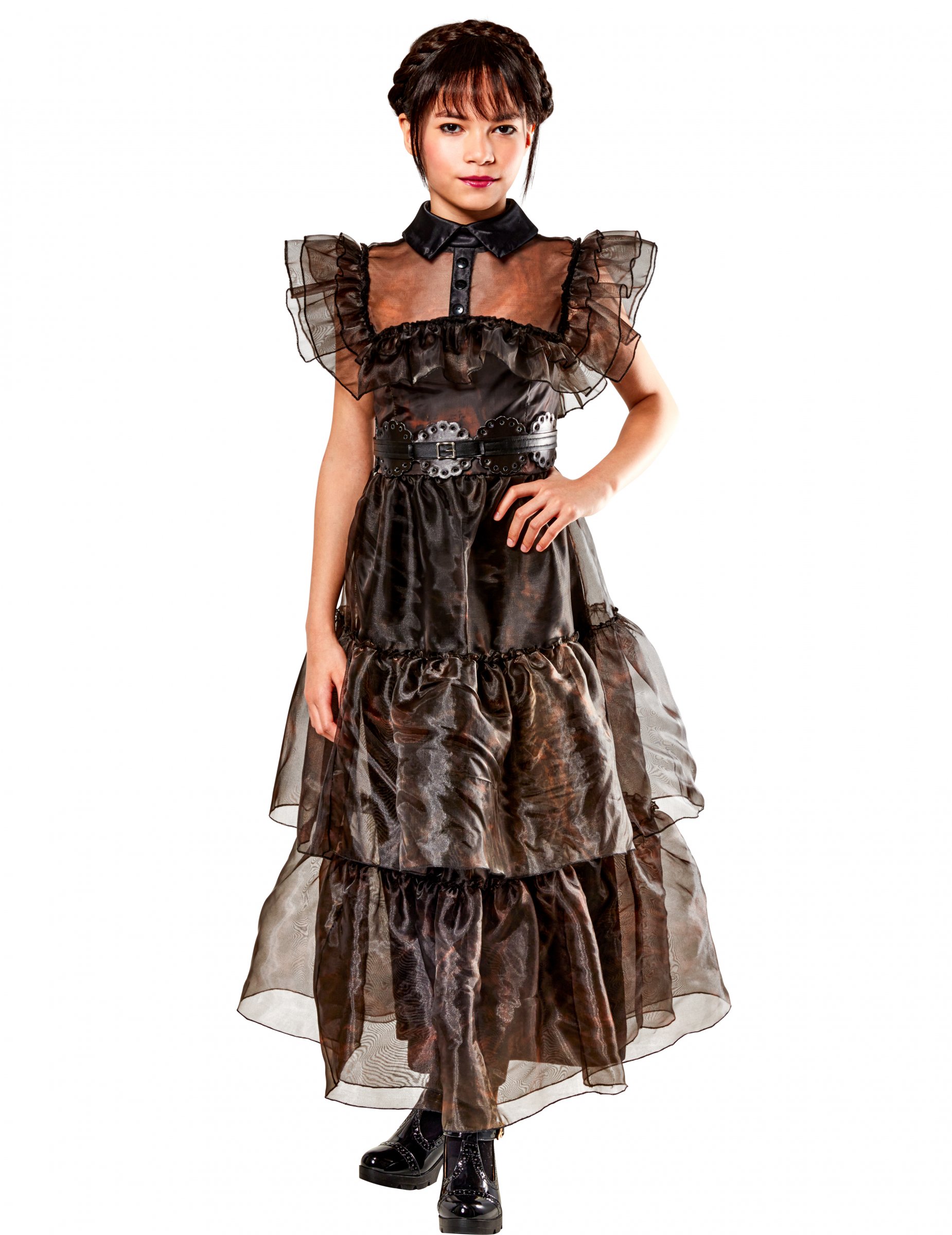 Déguisement robe de bal Mercredi Addams enfant