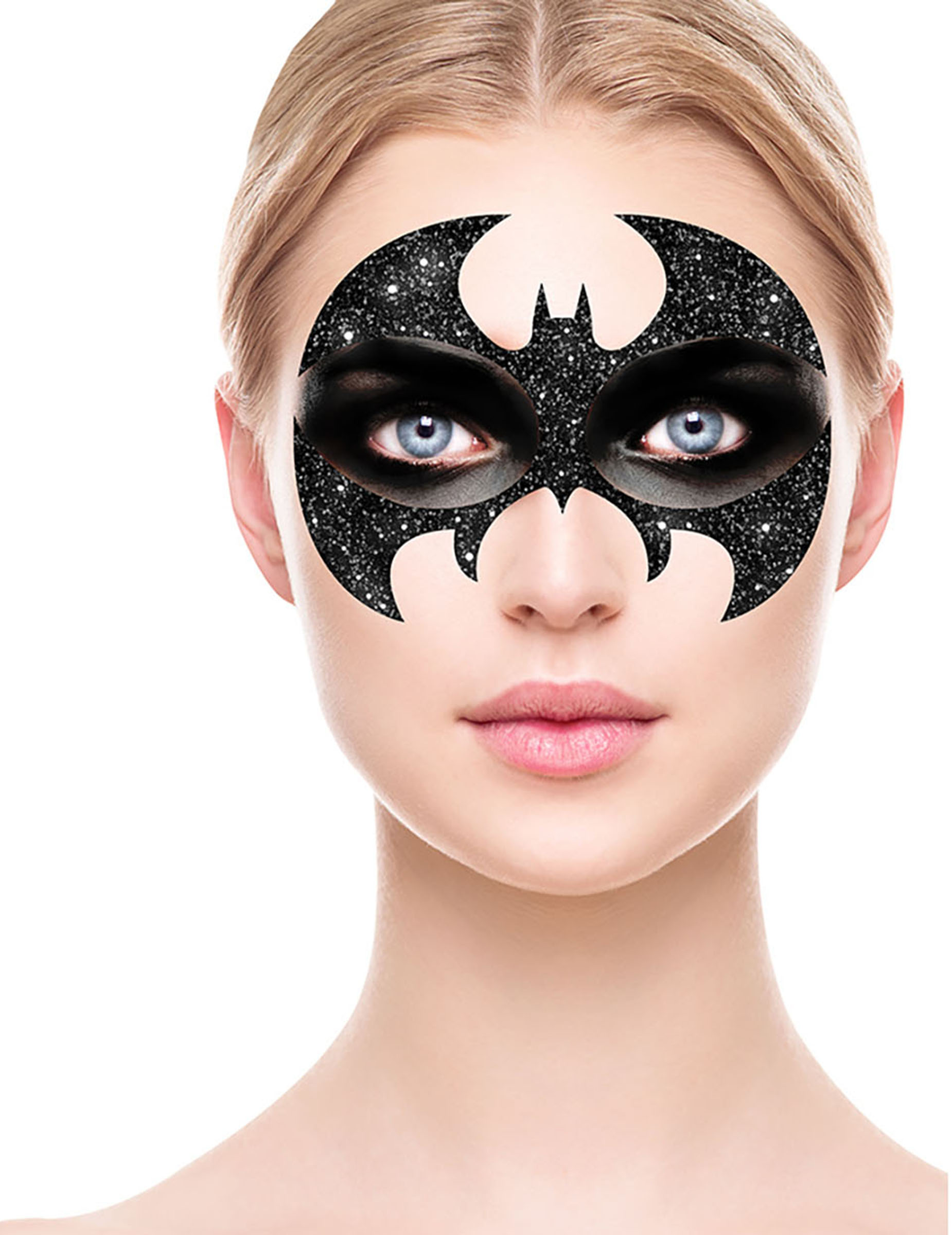 Tatouages pailletés chauve-souris noire