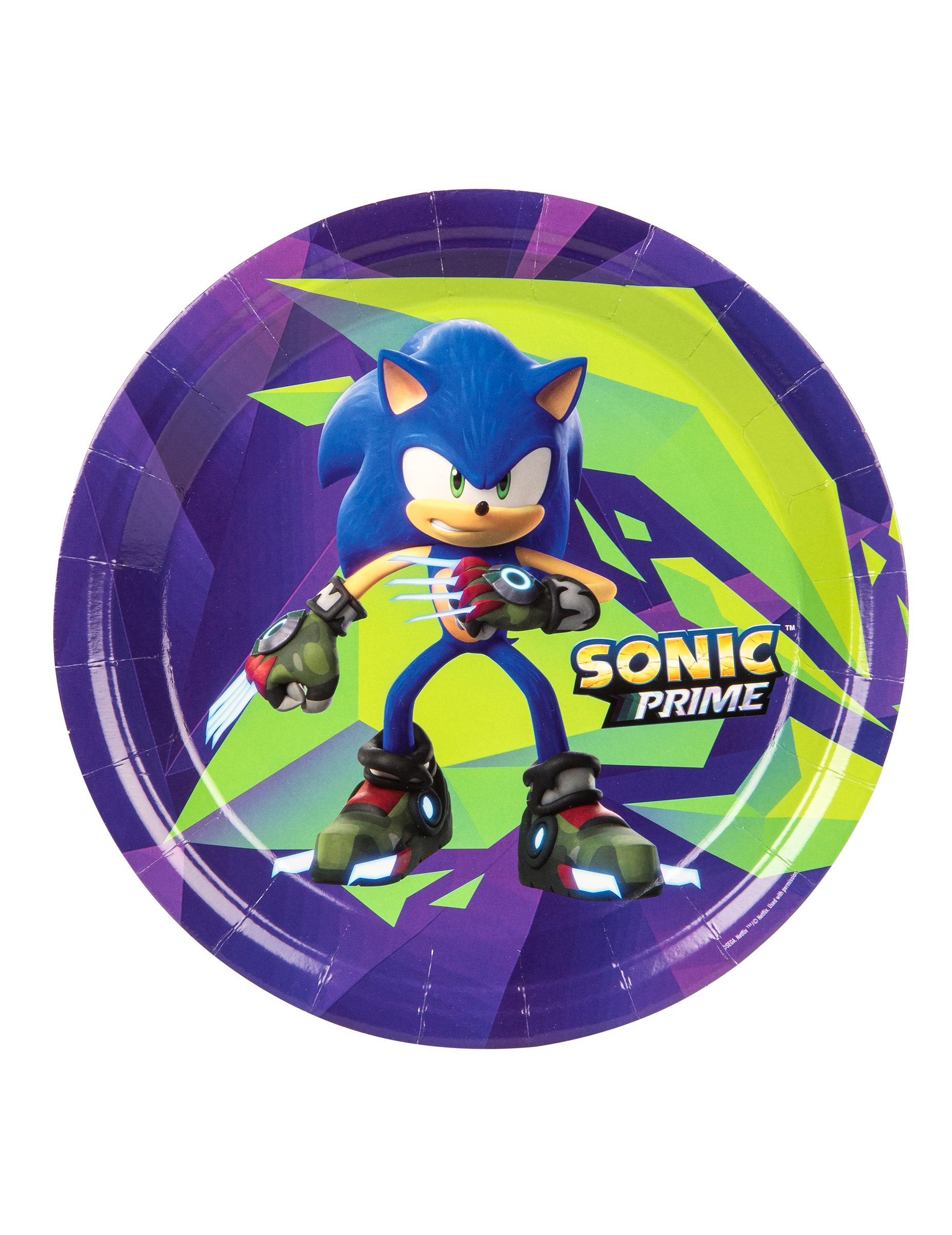 8 Grandes assiettes Sonic Prime 23 cm