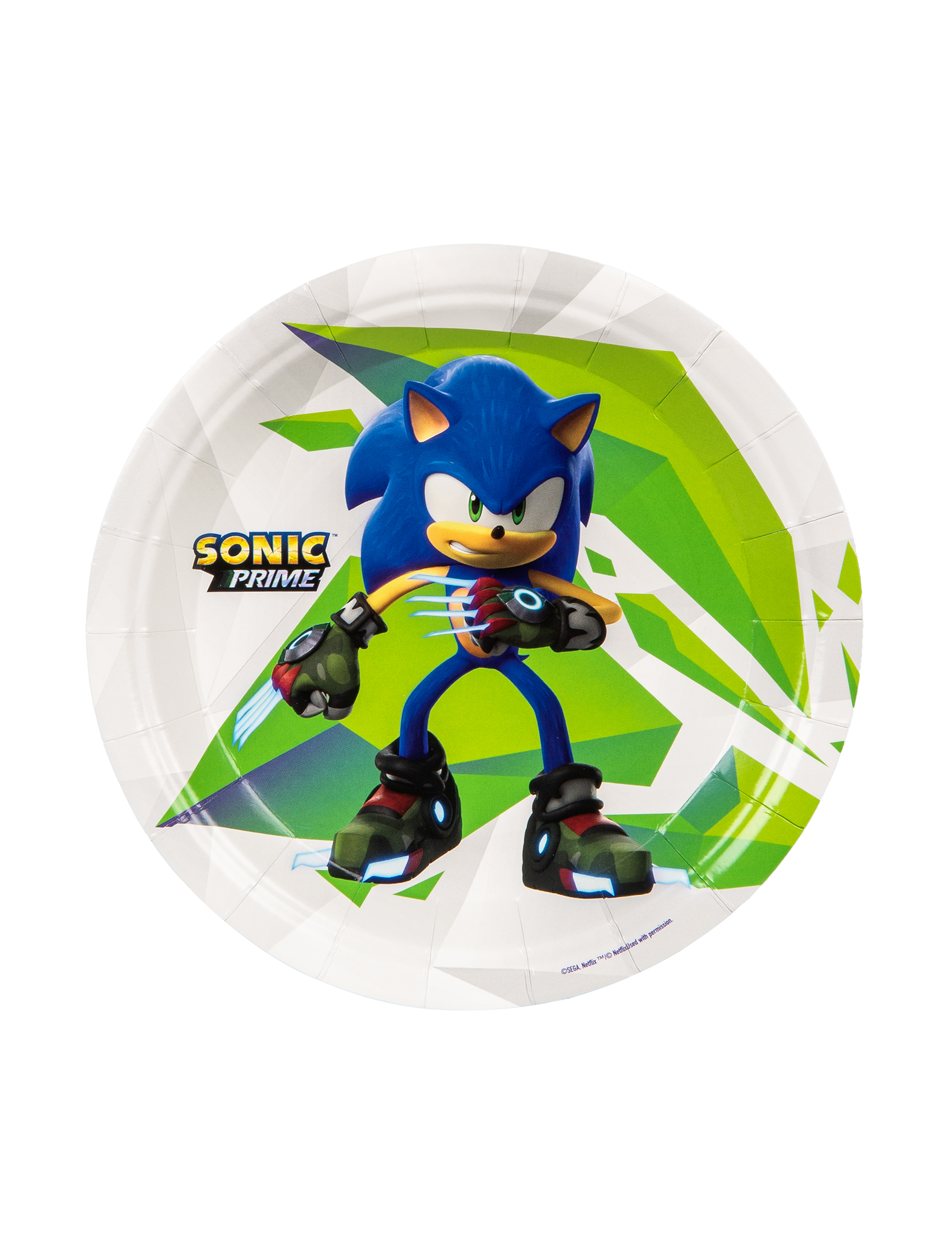 8 Petites assiettes Sonic Prime 18 cm
