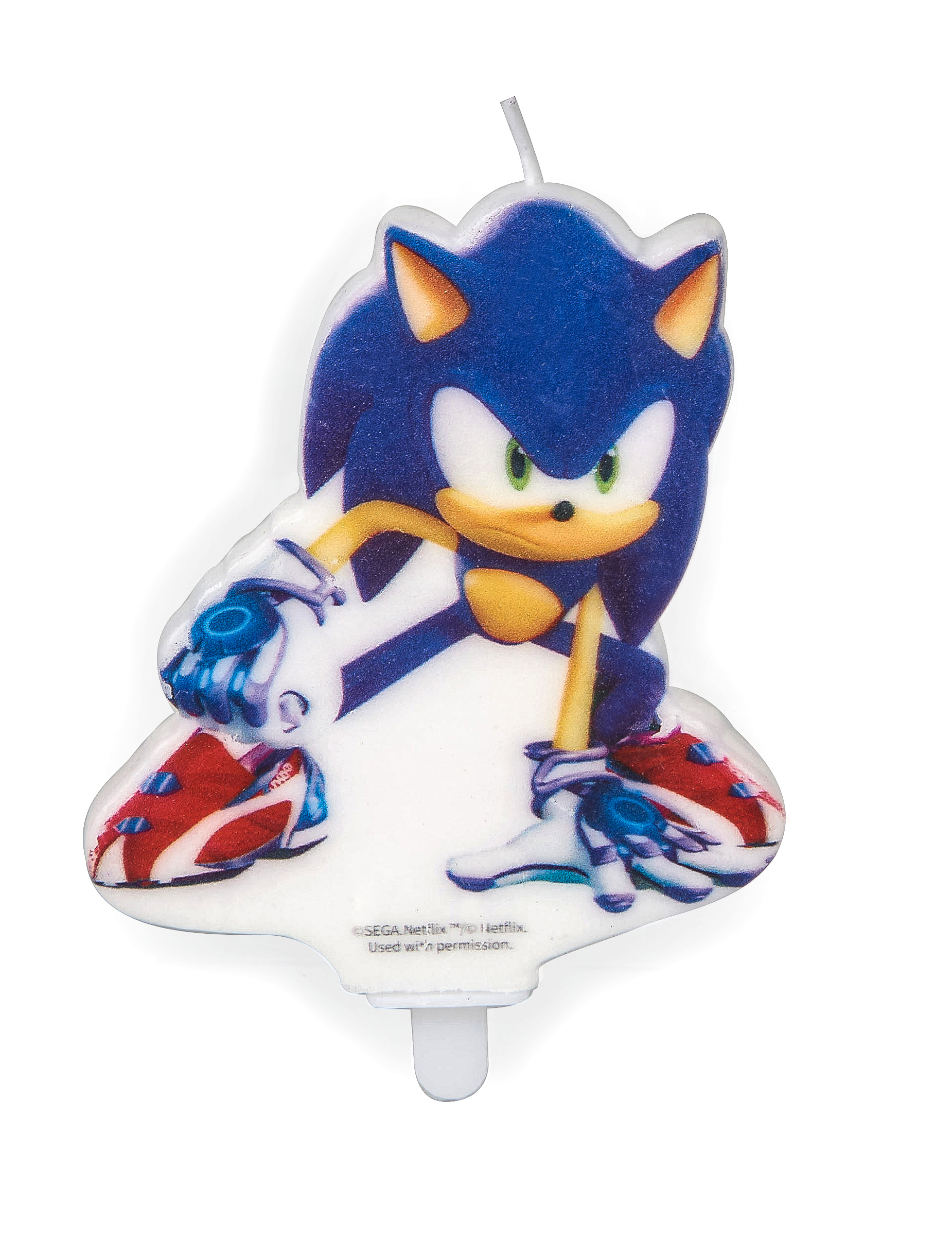 Bougie d'anniversaire Sonic Prime 9 cm