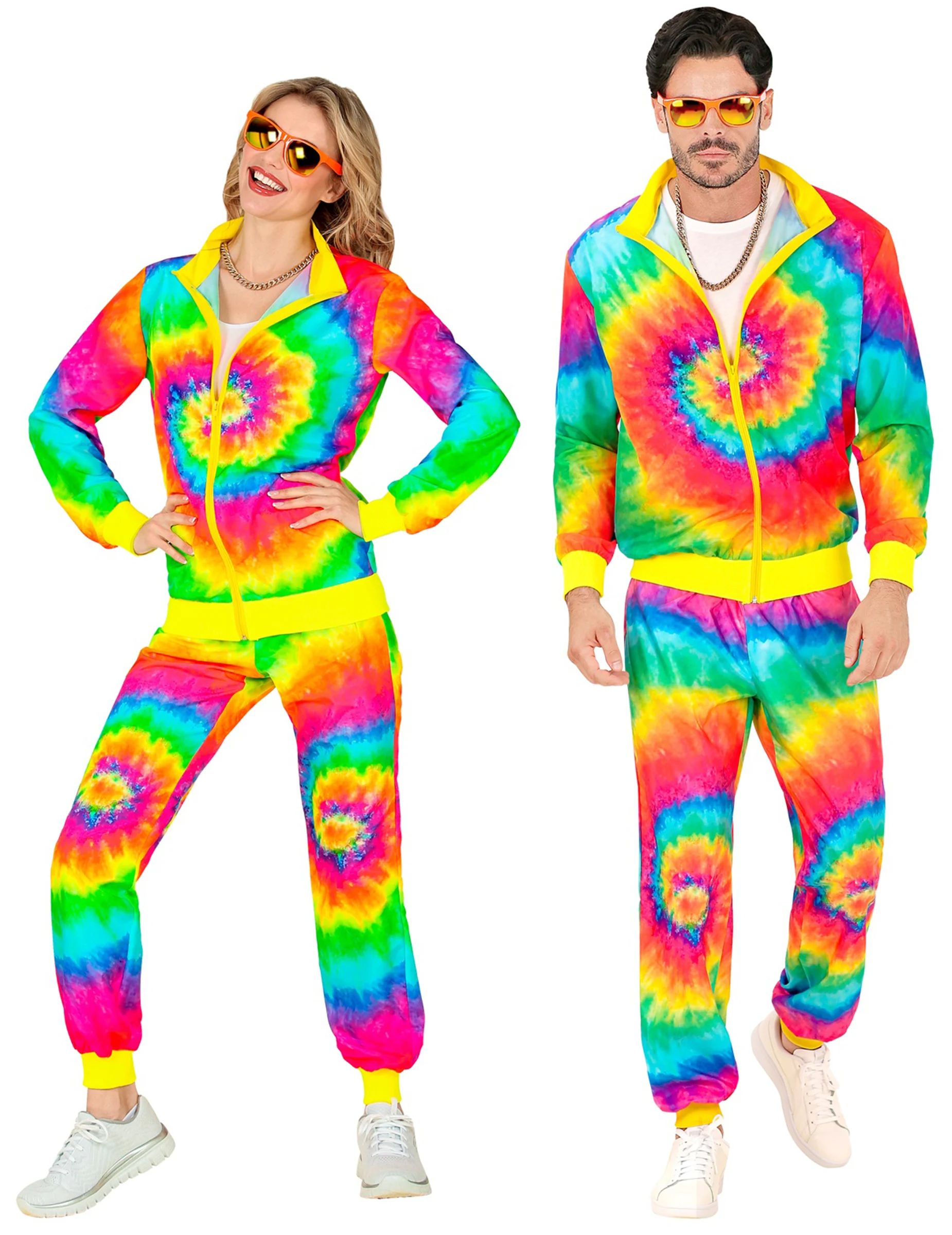Survêtement Tie and Dye fluo grande taille adulte