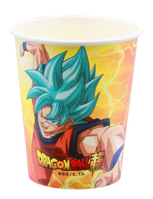 8 gobelets en carton Dragon Ball Z