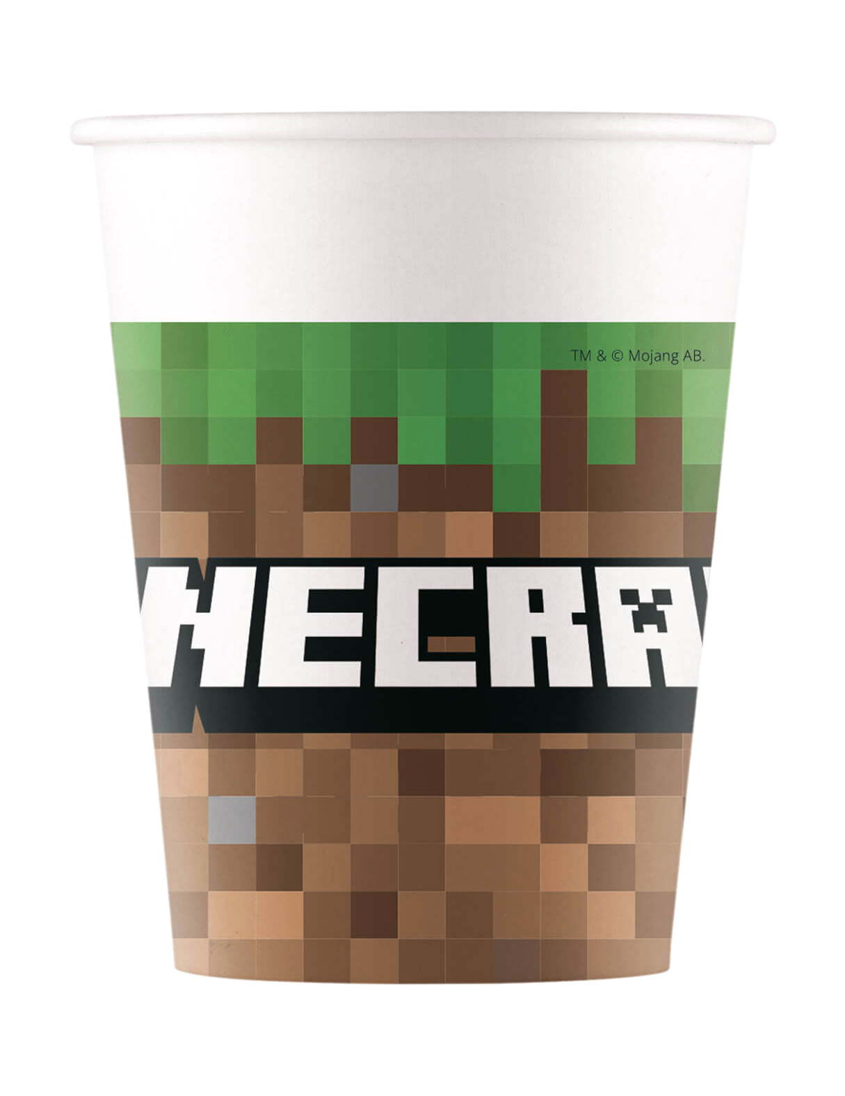 8 gobelets en papier 200ml Minecraft