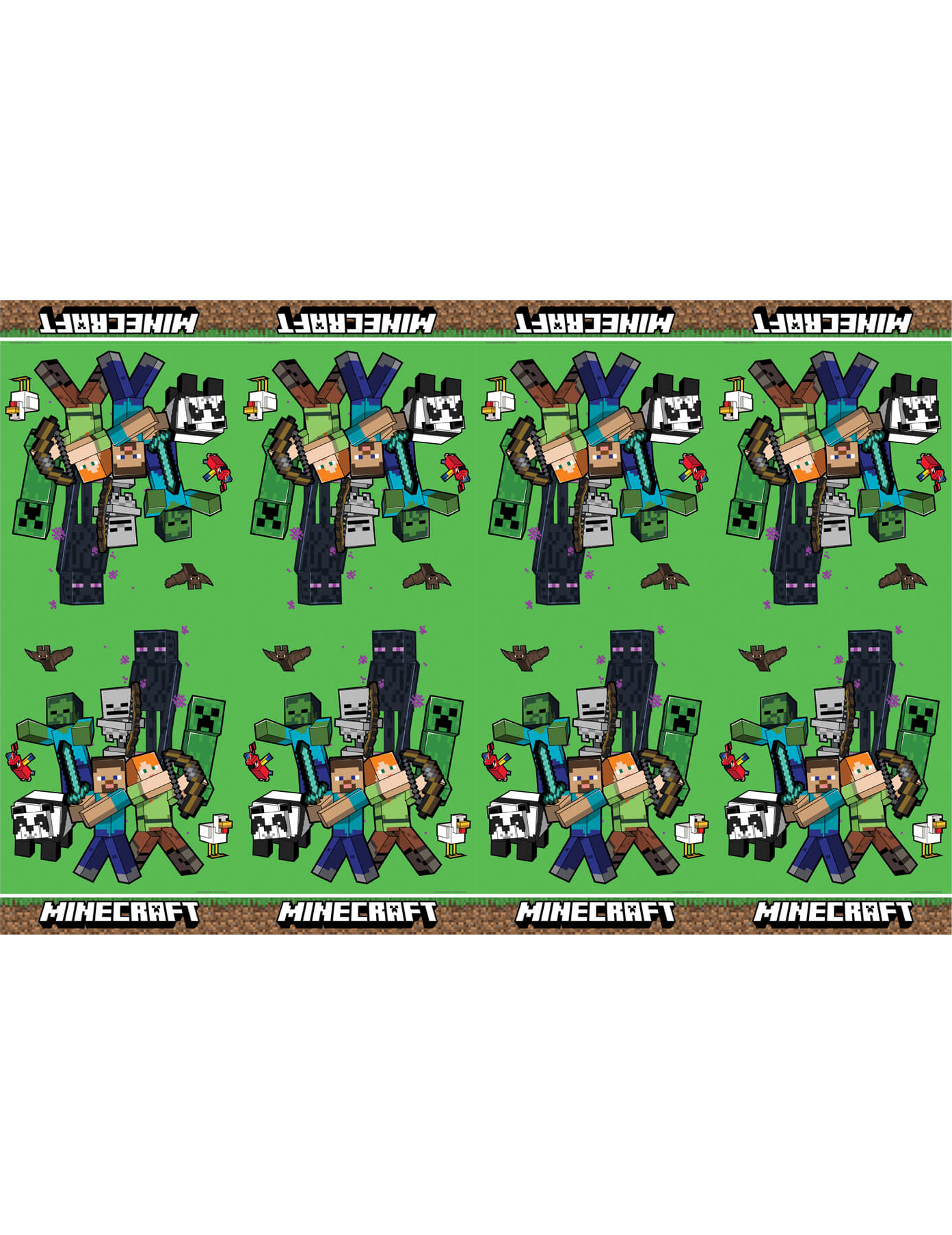 Nappe en plastique Minecraft 120X180cm