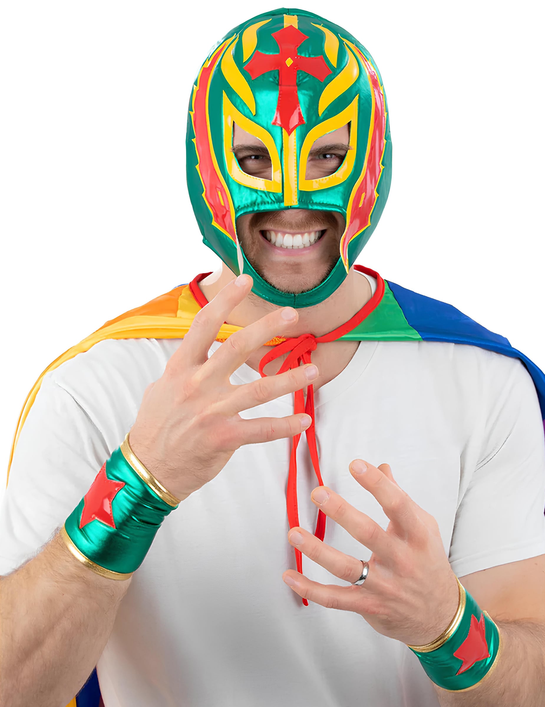 Kit déguisement lutteur Mexicain adulte