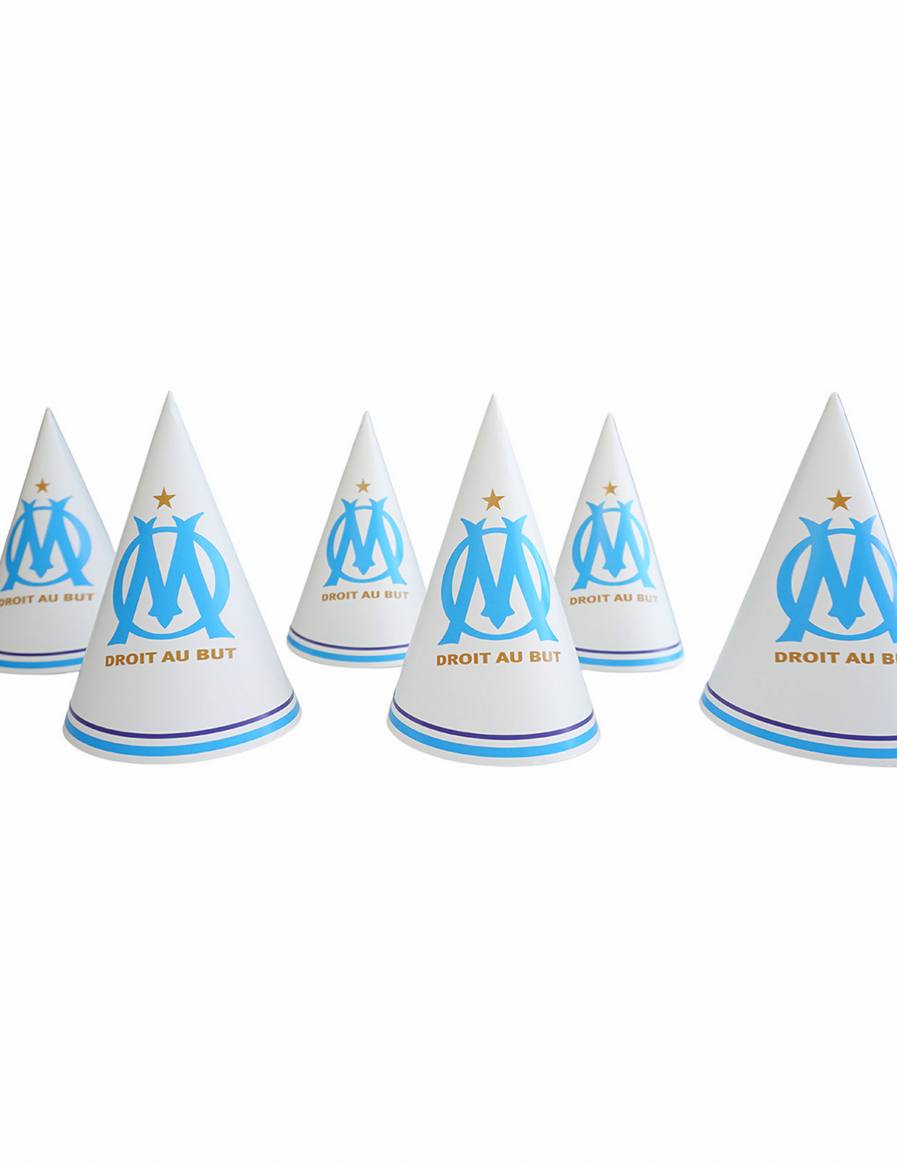 6 Chapeaux de fête OM