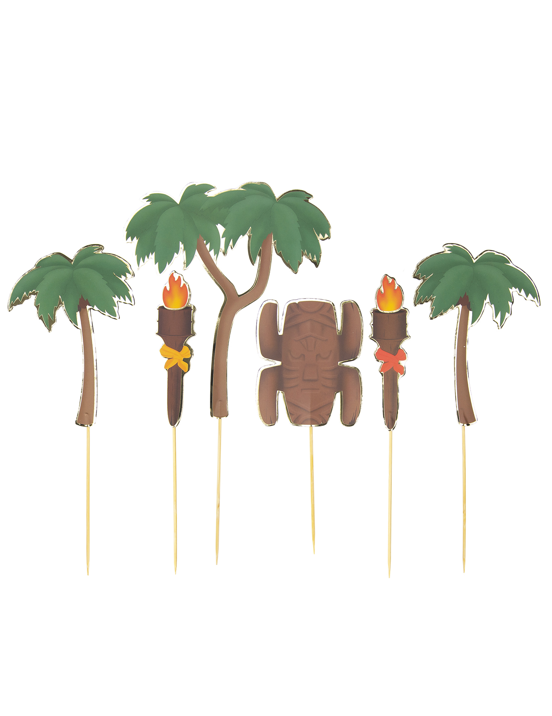Set de 6 décorations pour gâteau aventurier