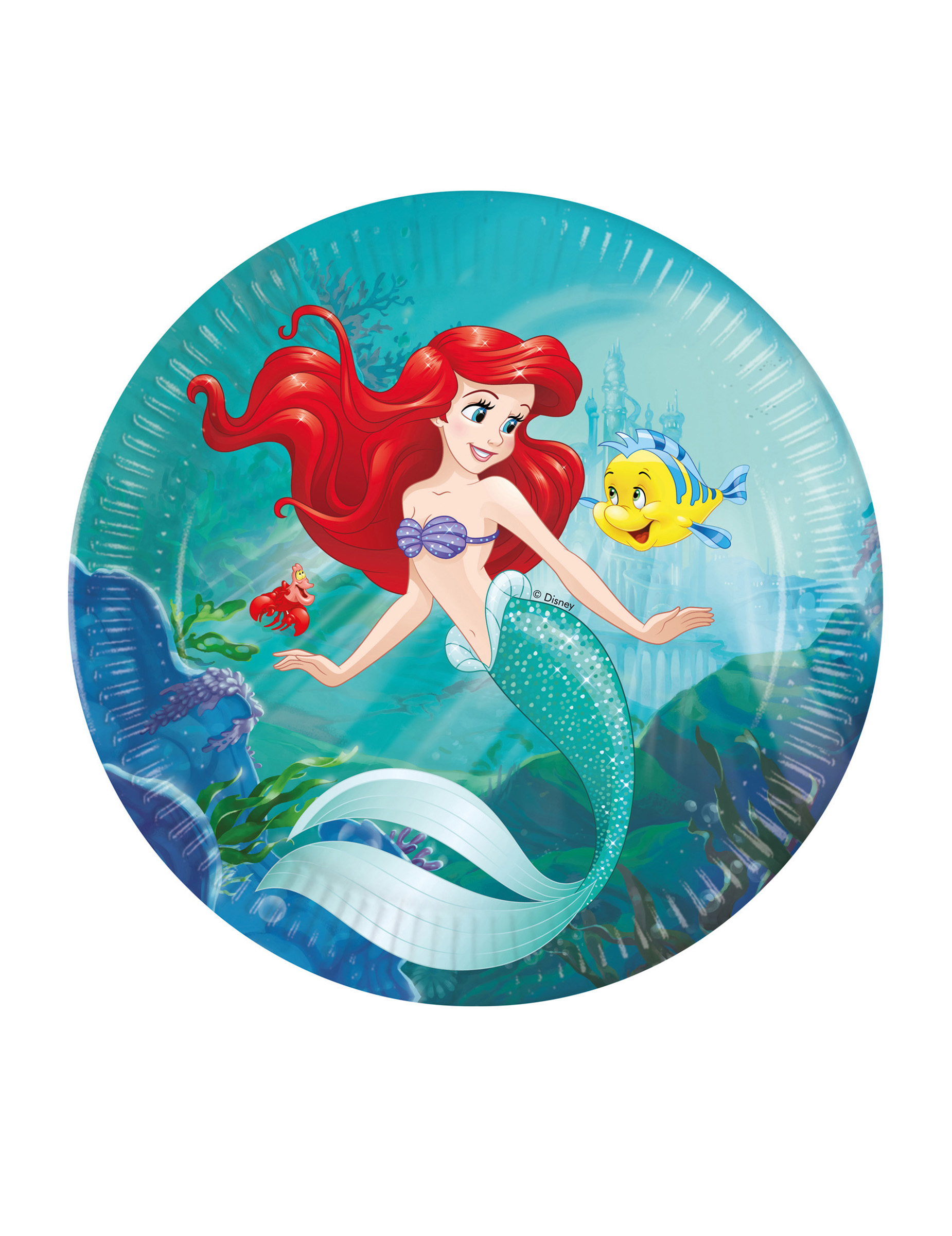 8 Assiettes en carton Ariel 23 cm