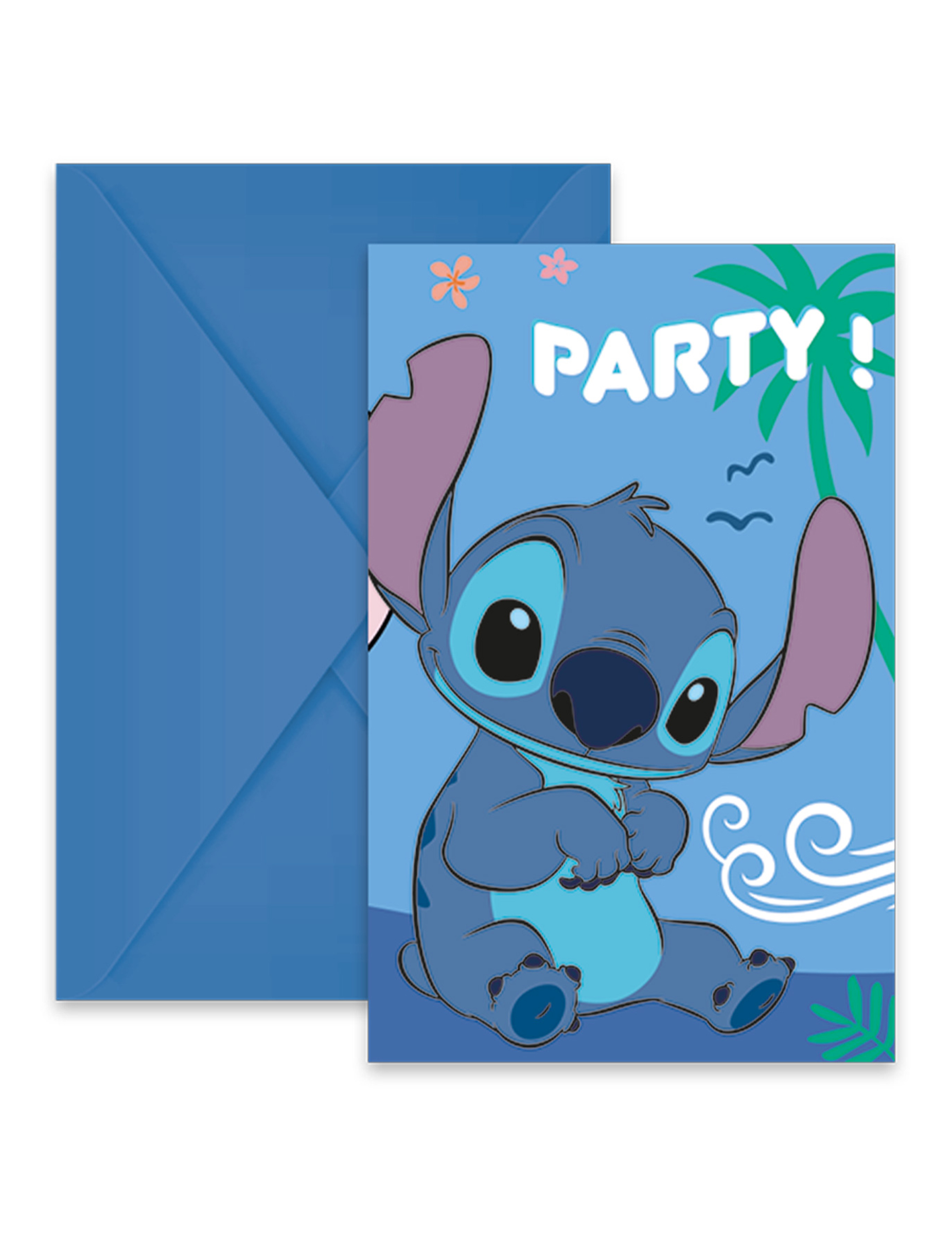6 Invitations et enveloppes Stitch